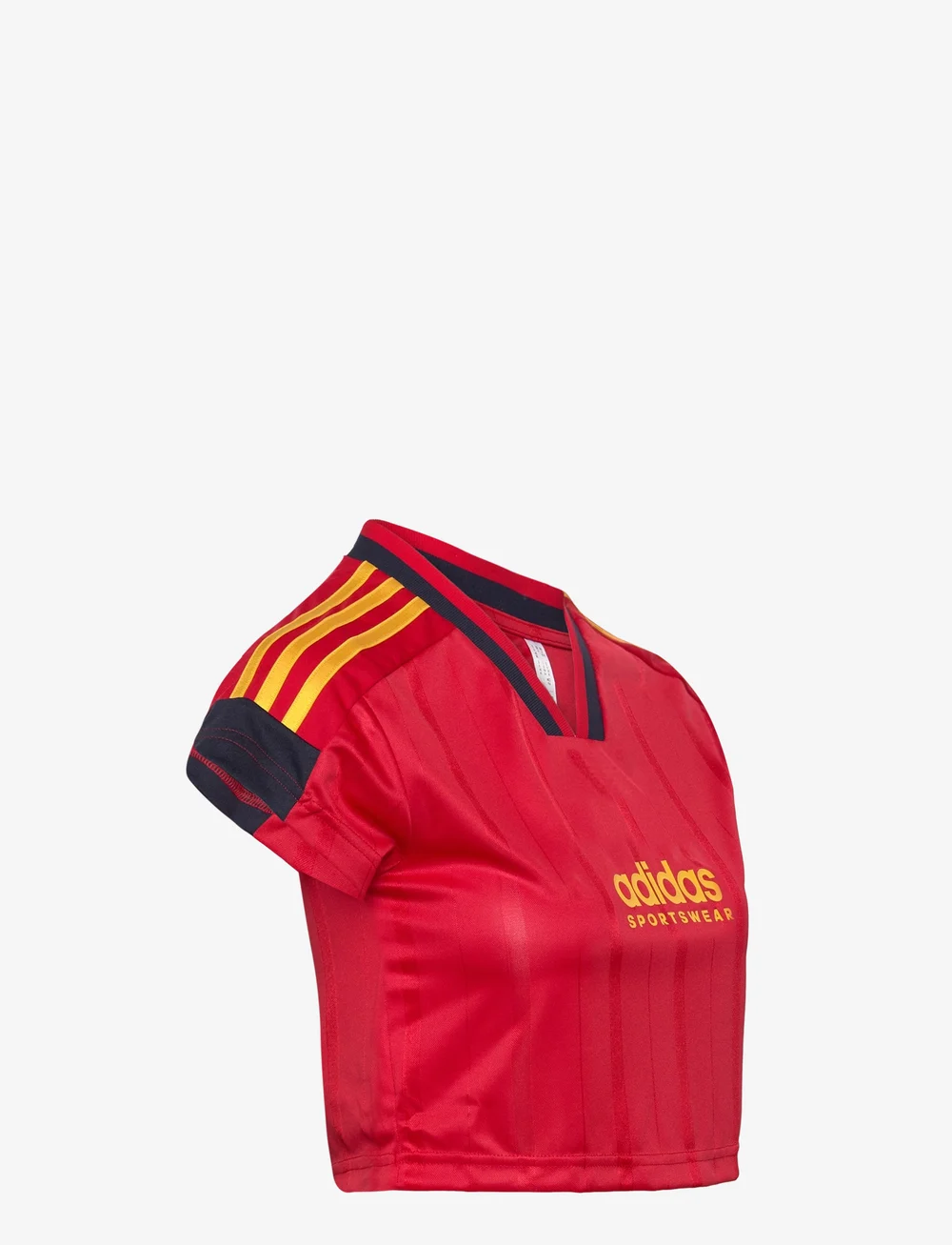 adidas Sportswear - TIRO CUT 3 STRIPES CROPPED JERSEY - t-shirts - betsca/legink/bogold - 3