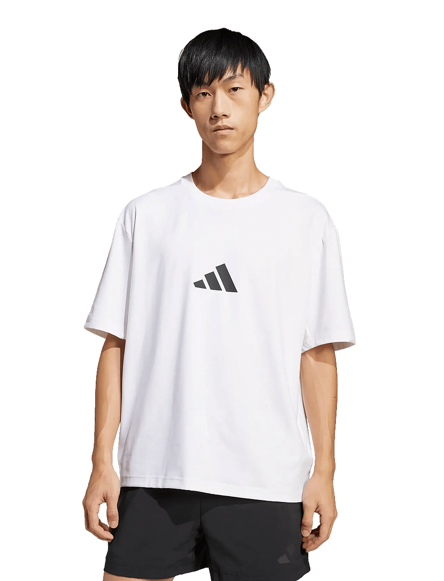 adidas Sportswear - M Z.N.E. TEE LO - oberteile & t-shirts - white - 0