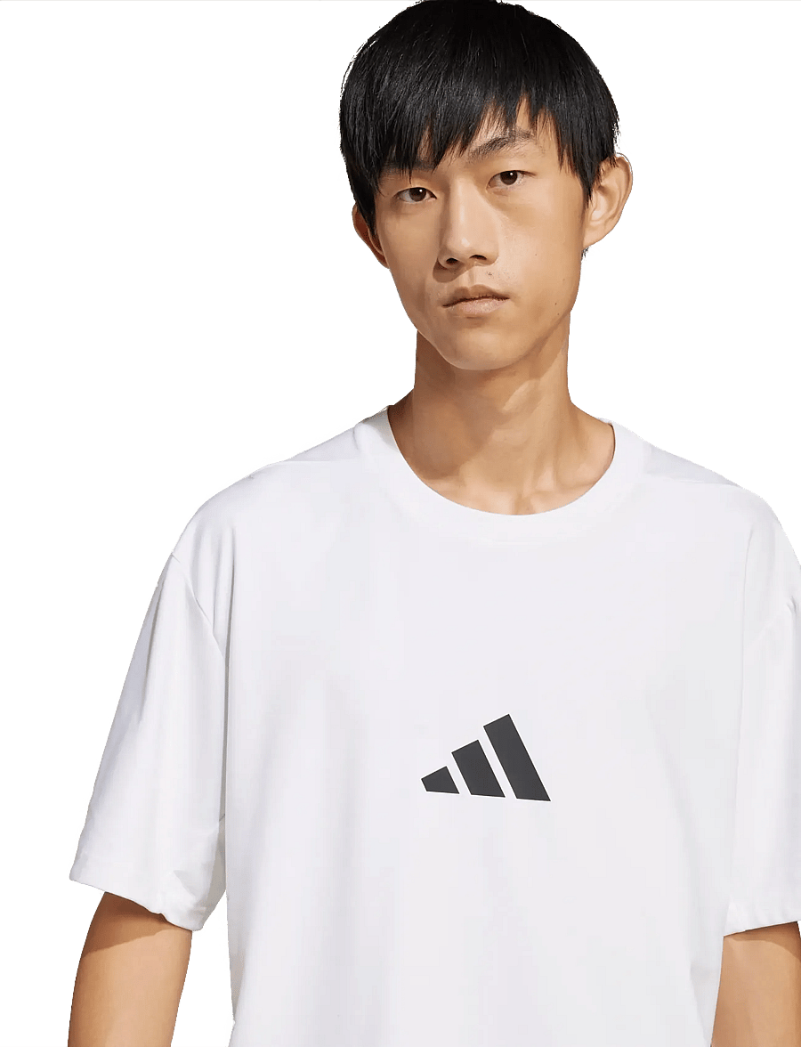 adidas Sportswear - M Z.N.E. TEE LO - oberteile & t-shirts - white - 4