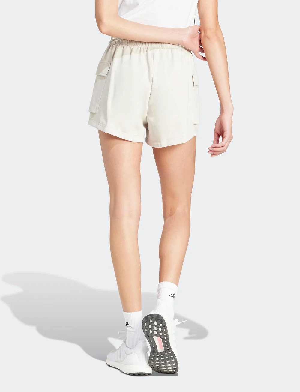 adidas Sportswear - W SL FT SHO - freizeit shorts - wonalu/white - 3