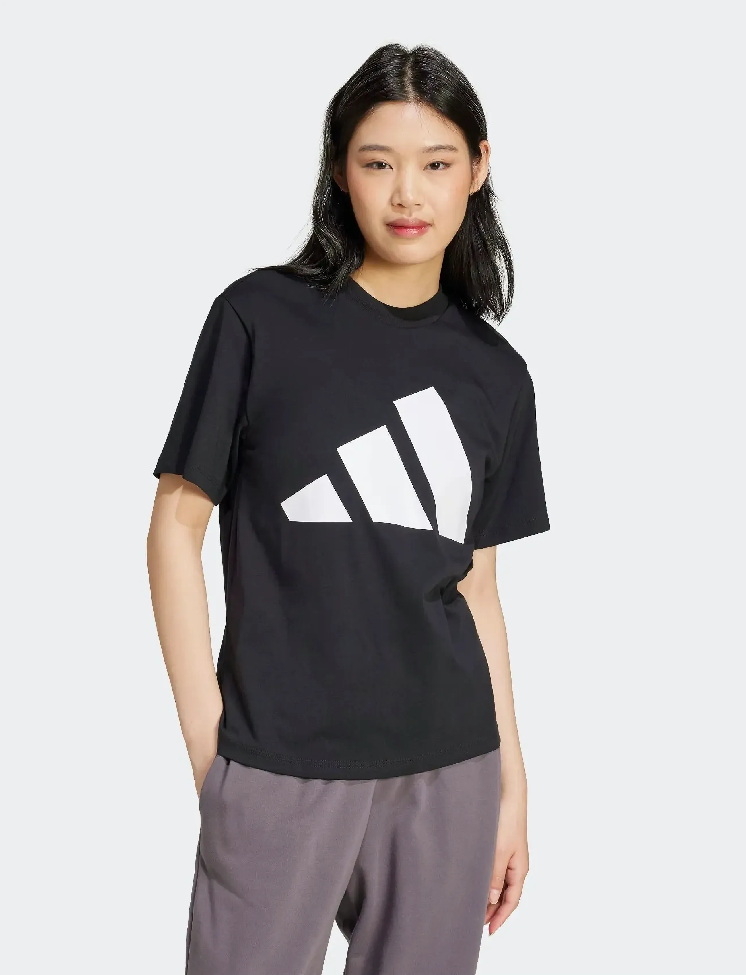 adidas Sportswear W Bl Sj T, M, Black, Sports Overdele & T-shirts > Sport T-shirts, Dame