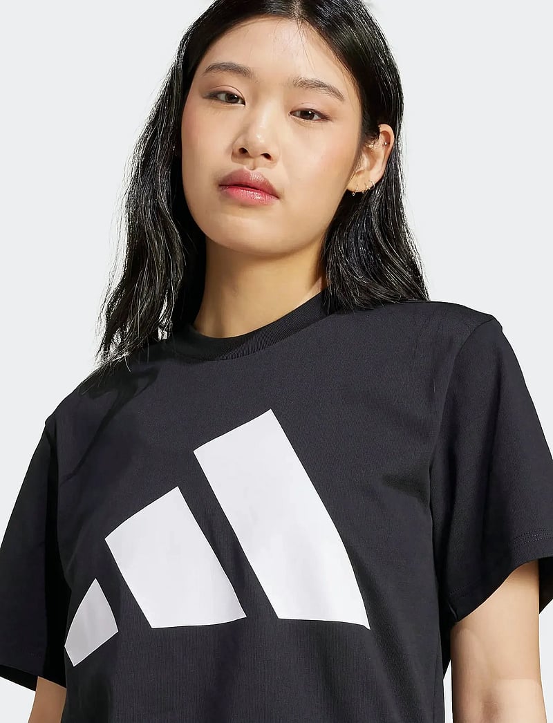 adidas Sportswear - W BL SJ T - t-shirts - black/white - 3