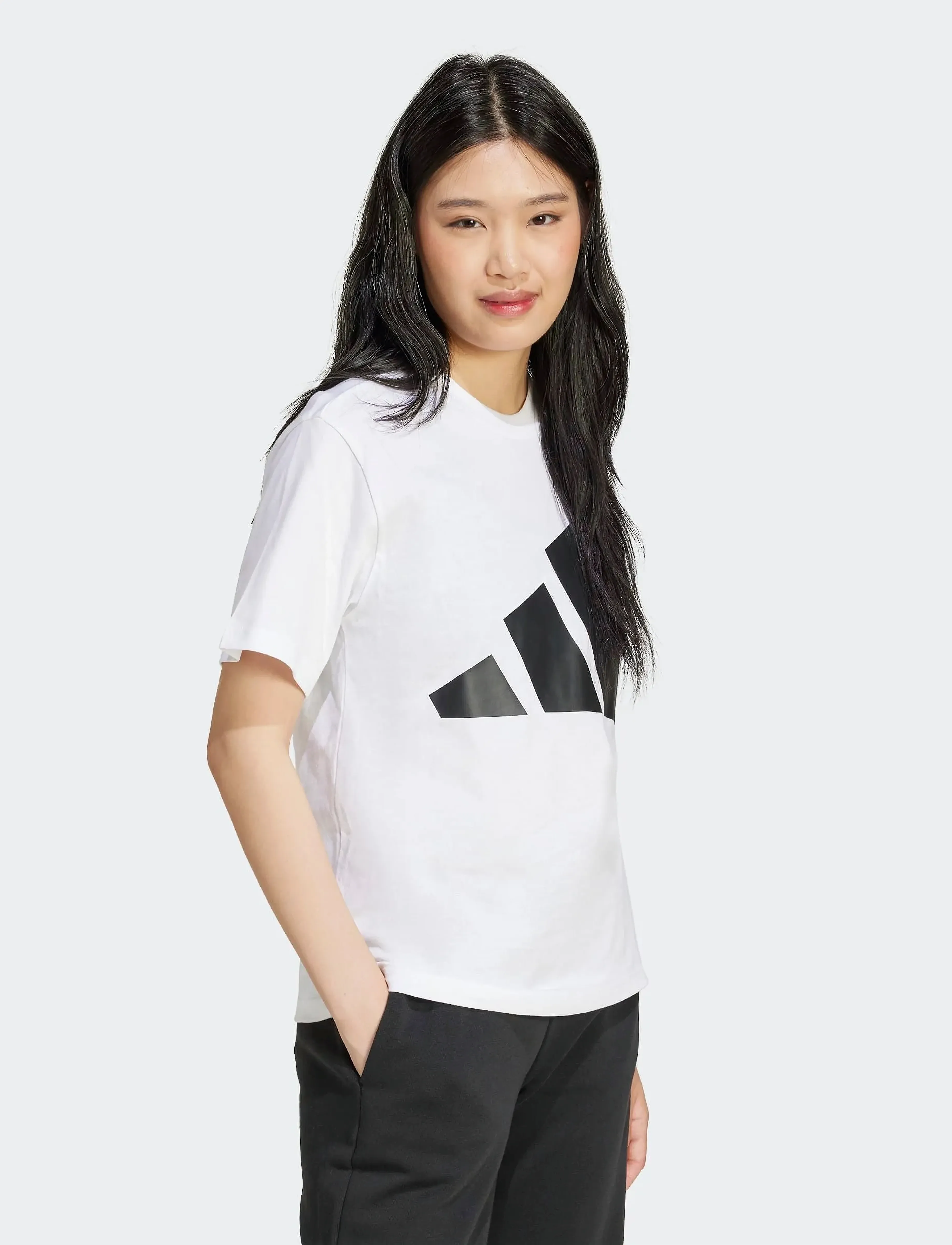 adidas Sportswear W BL SJ T - T-Shirts - WHITE/BLACK / white