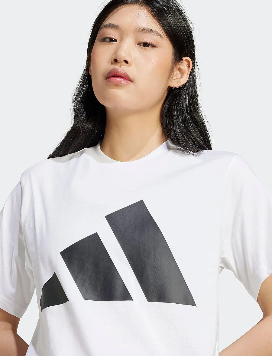 adidas Sportswear - W BL SJ T - t-shirts - white/black - 3