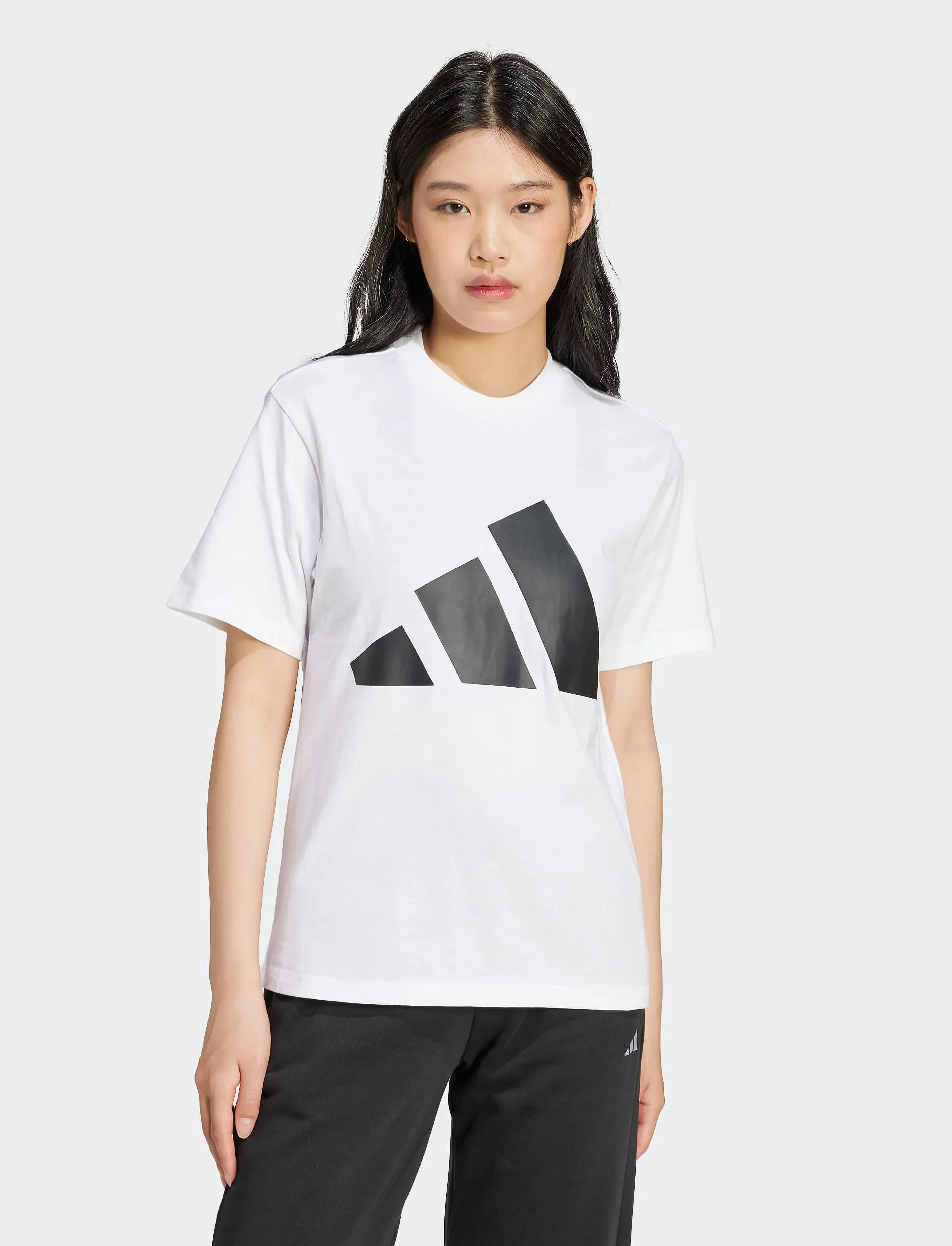 adidas Sportswear - W BL SJ T - t-shirts - white/black - 5