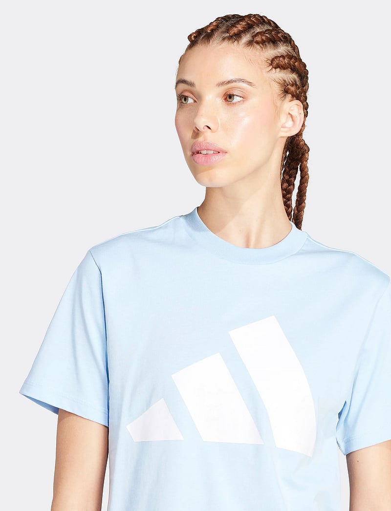 adidas Sportswear - W BL SJ T - t-shirts - globlu/white - 3