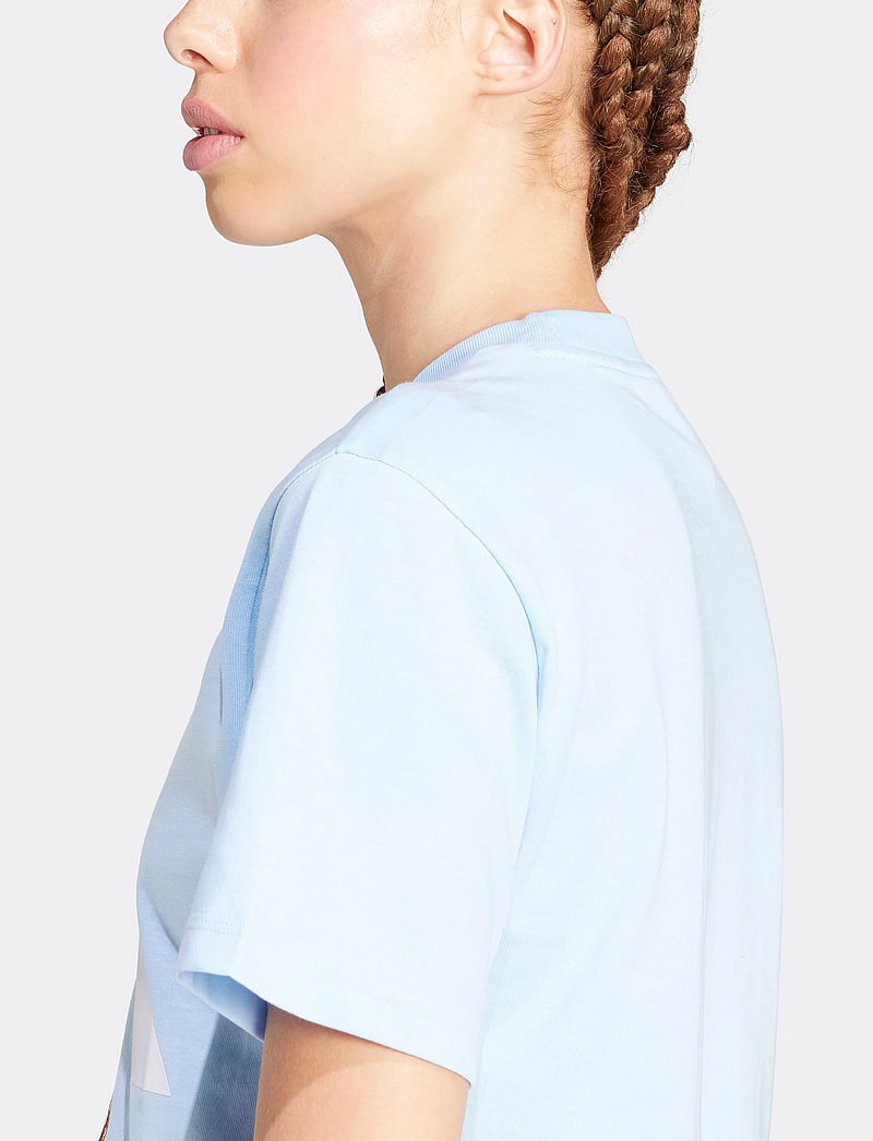 adidas Sportswear - W BL SJ T - t-shirts - globlu/white - 5