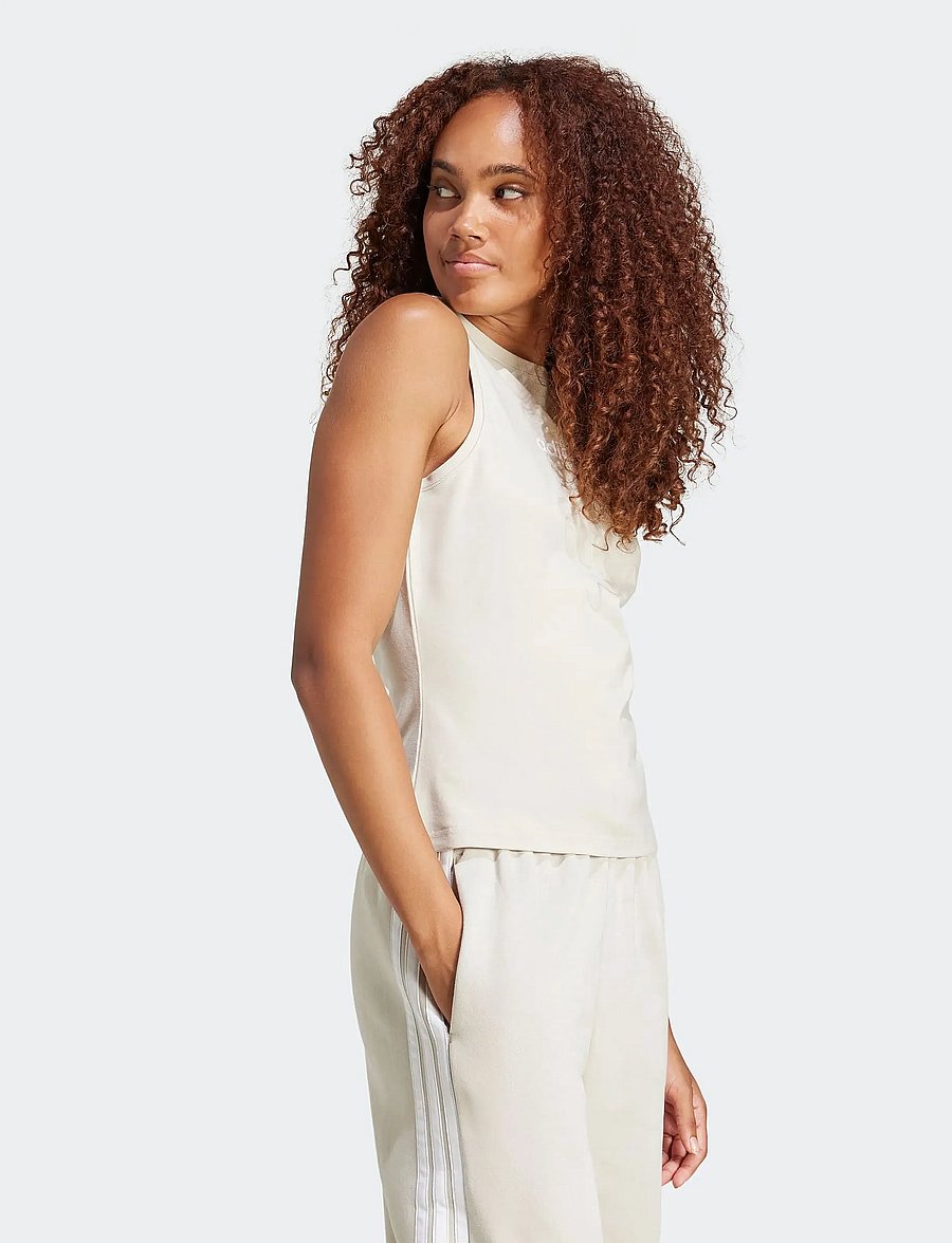 adidas Sportswear - W LIN SJ TK - tank tops - wonalu/white - 0