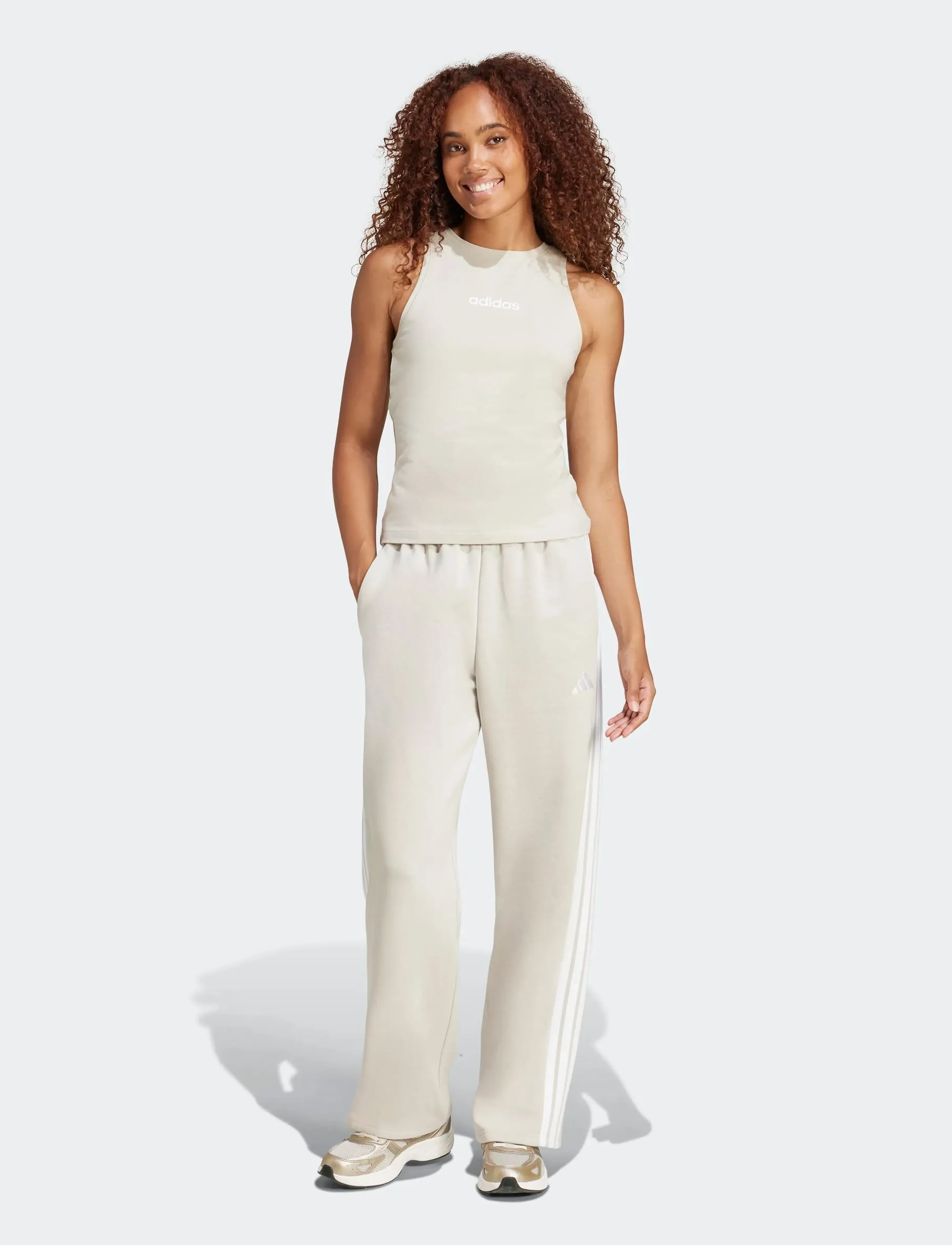 adidas Sportswear - W LIN SJ TK - tanktops - wonalu/white - 3