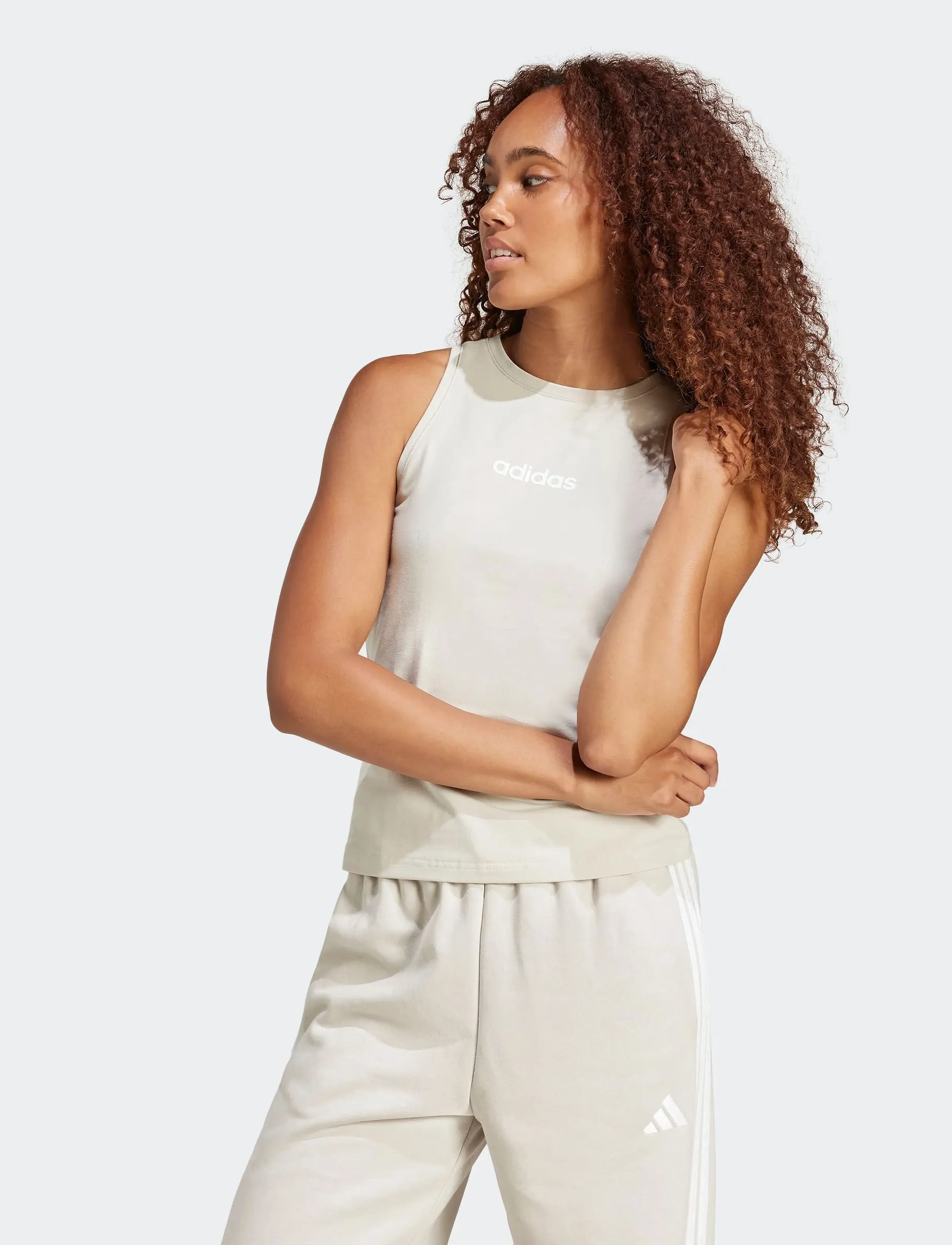 adidas Sportswear - W LIN SJ TK - tanktops - wonalu/white - 5