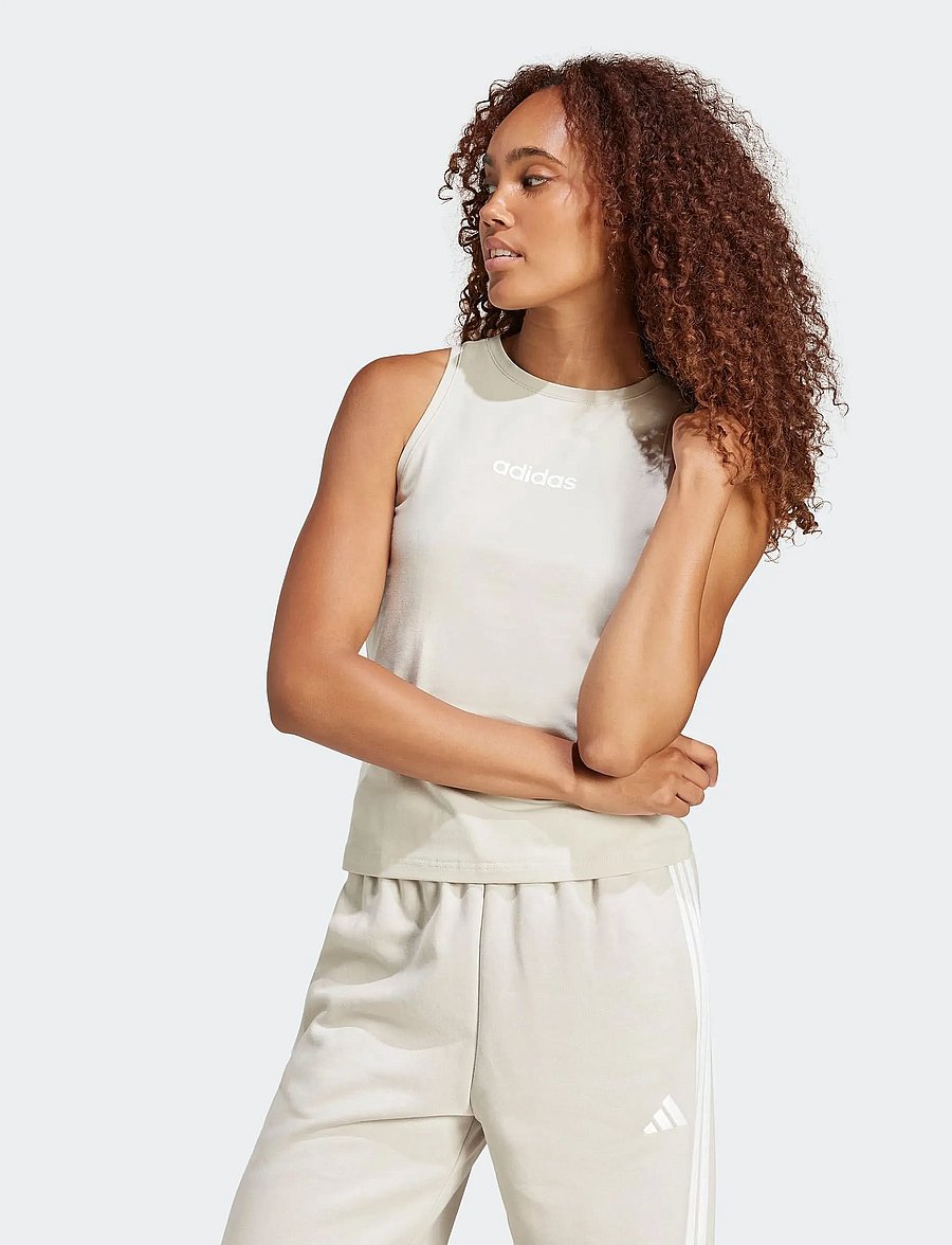 adidas Sportswear - W LIN SJ TK - tank tops - wonalu/white - 5