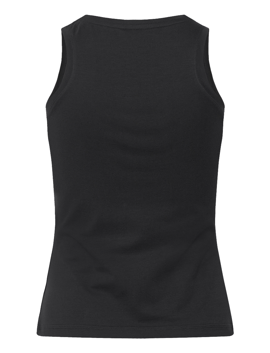 adidas Sportswear - W LIN SJ TK - tank tops - black/white - 2
