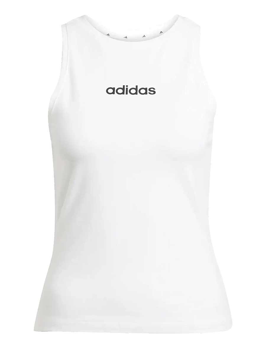 adidas Sportswear - W LIN SJ TK - tank tops - white/black - 1