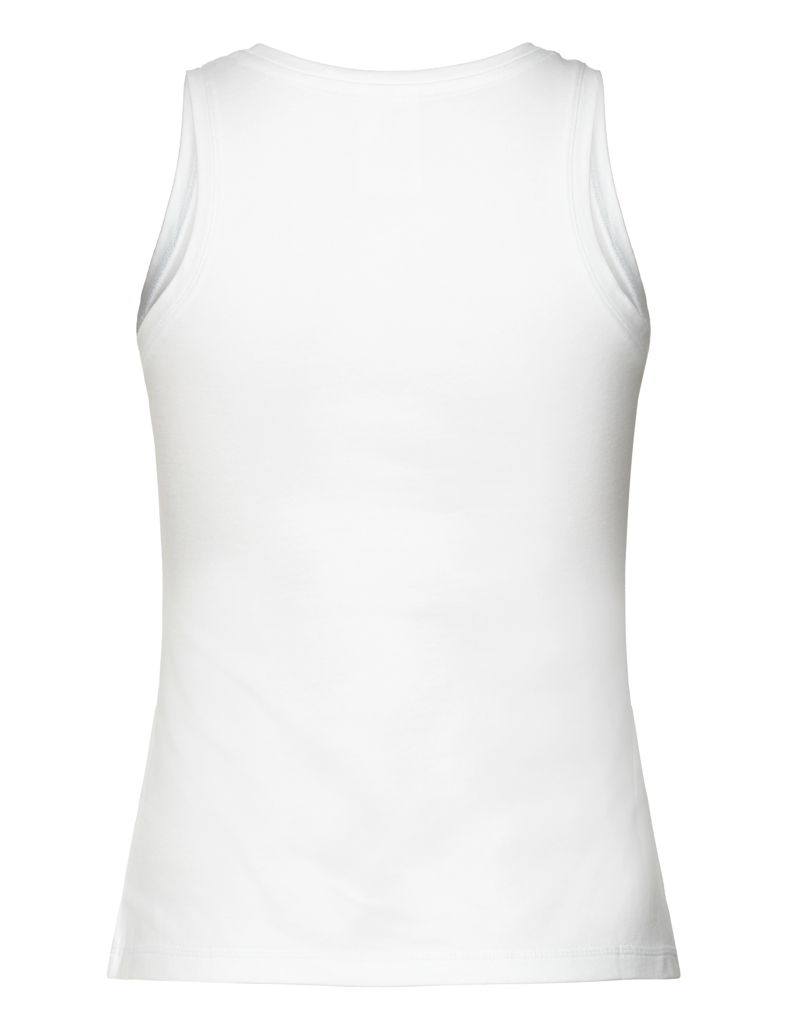 adidas Sportswear - W LIN SJ TK - tanktops - white/black - 2