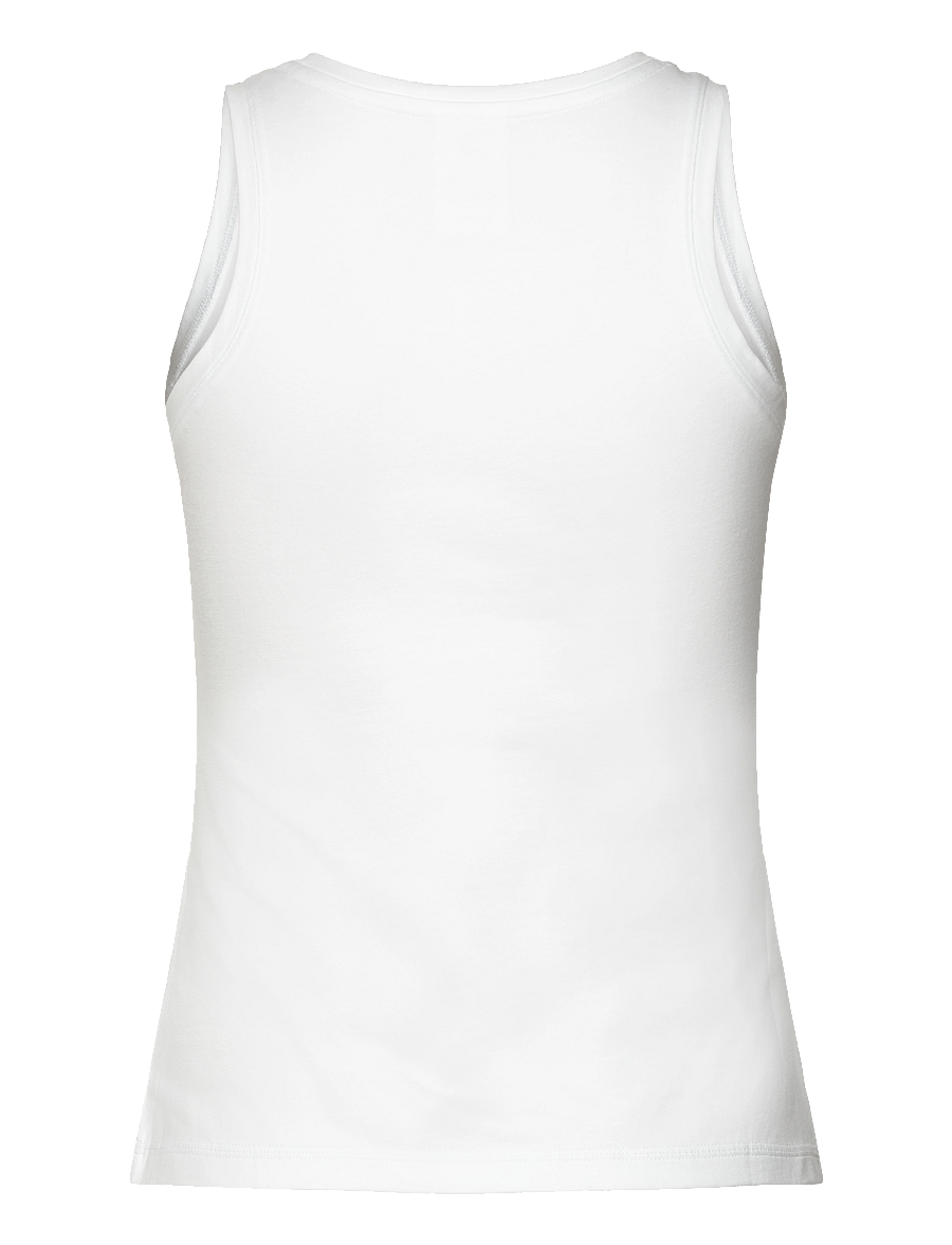 adidas Sportswear - W LIN SJ TK - tank tops - white/black - 2