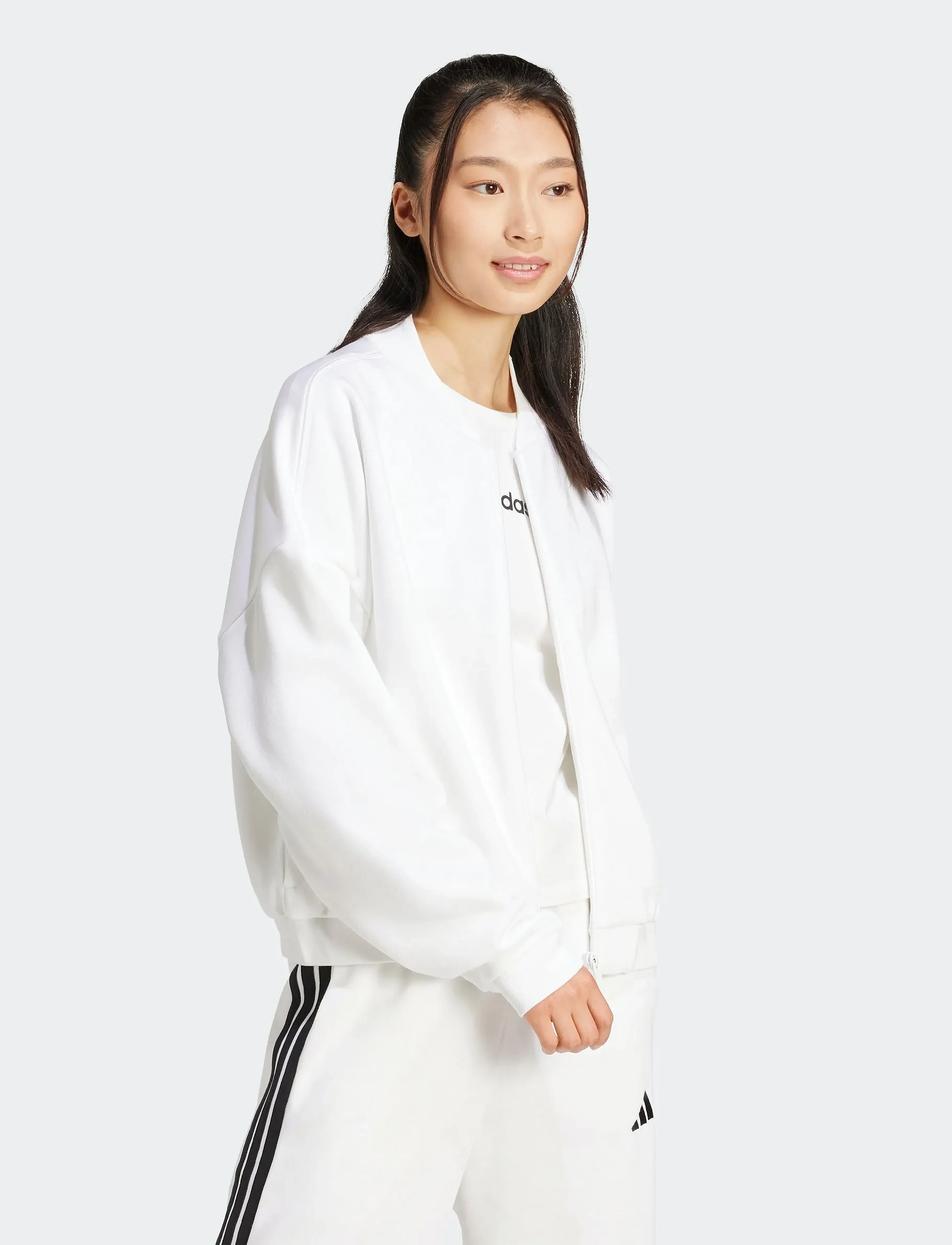 adidas Sportswear W Lin Sj Tk, L, Sports Oberteile & T-shirts, Weiß - Sport Tank Oberteile, Frauen