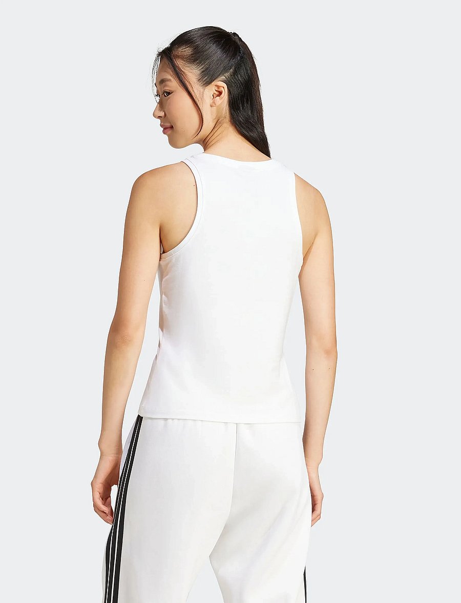 adidas Sportswear - W LIN SJ TK - tank tops - white/black - 4