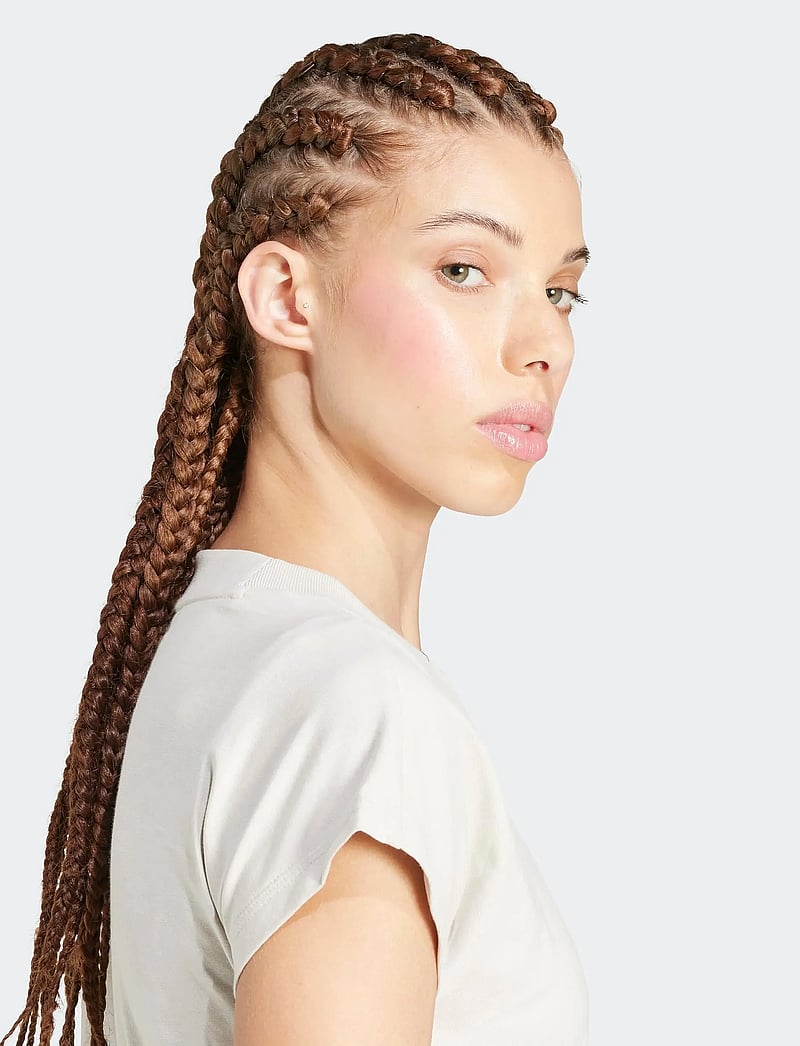 adidas Sportswear - W LIN SJ T - t-shirts - wonalu/white - 5