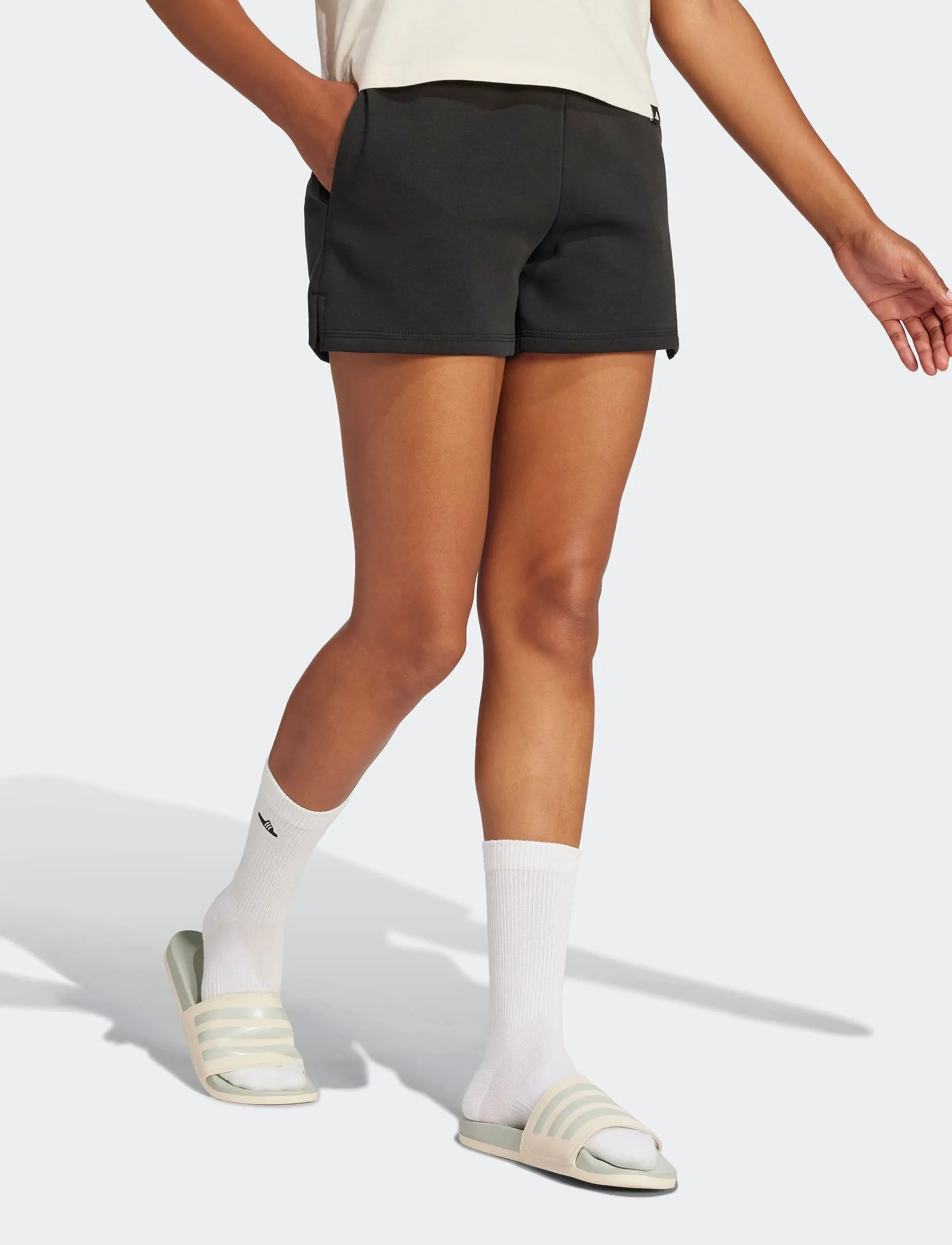 adidas Sportswear W SL FC SHO - Underdele - BLACK/WHITE / black