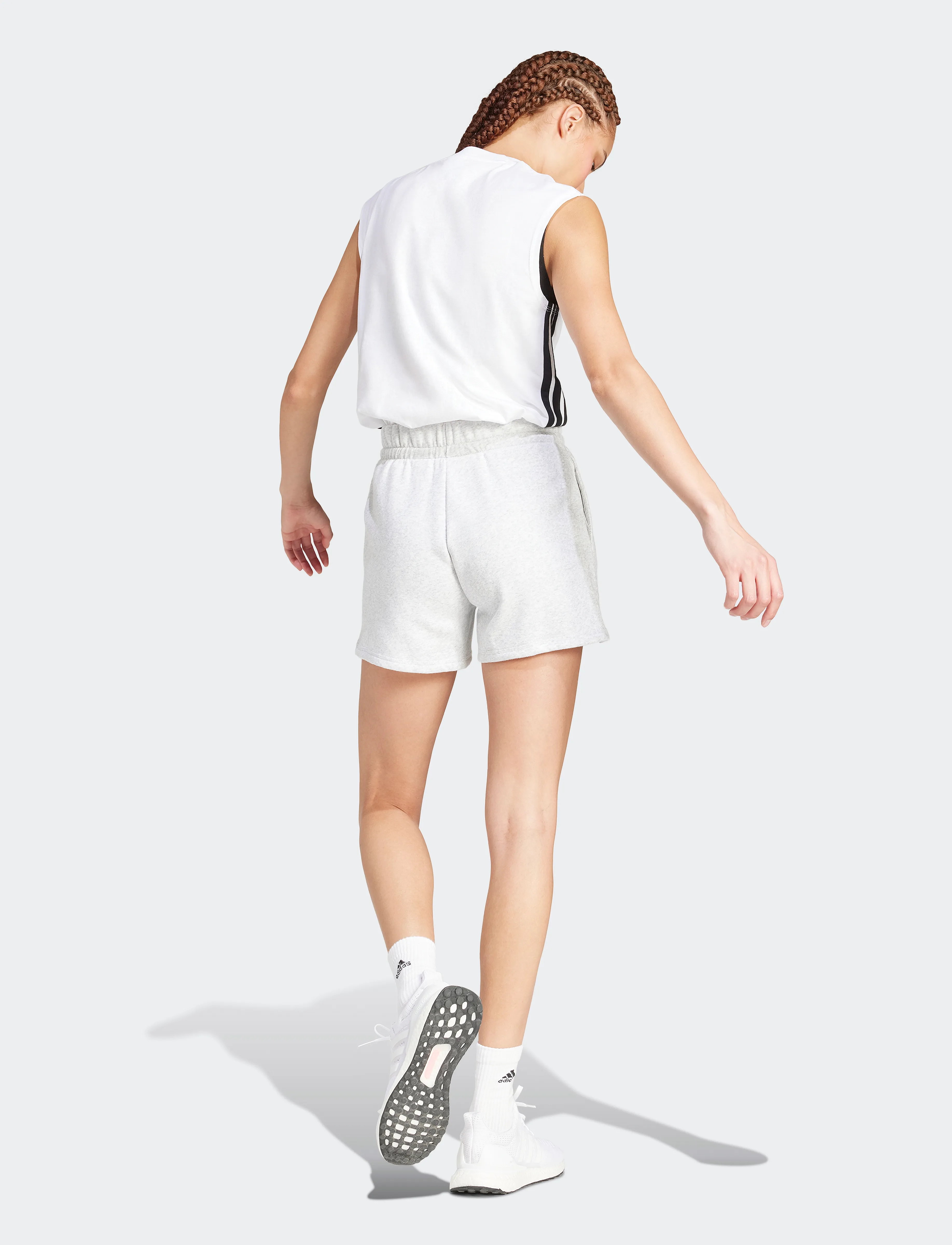 adidas Sportswear - W SL FC SHO - hosen - lgreyh/white - 4