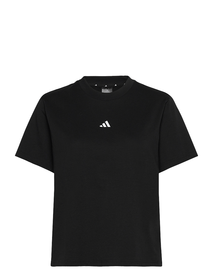 adidas Sportswear - W SL SJ T - t-shirts - black/white - 1