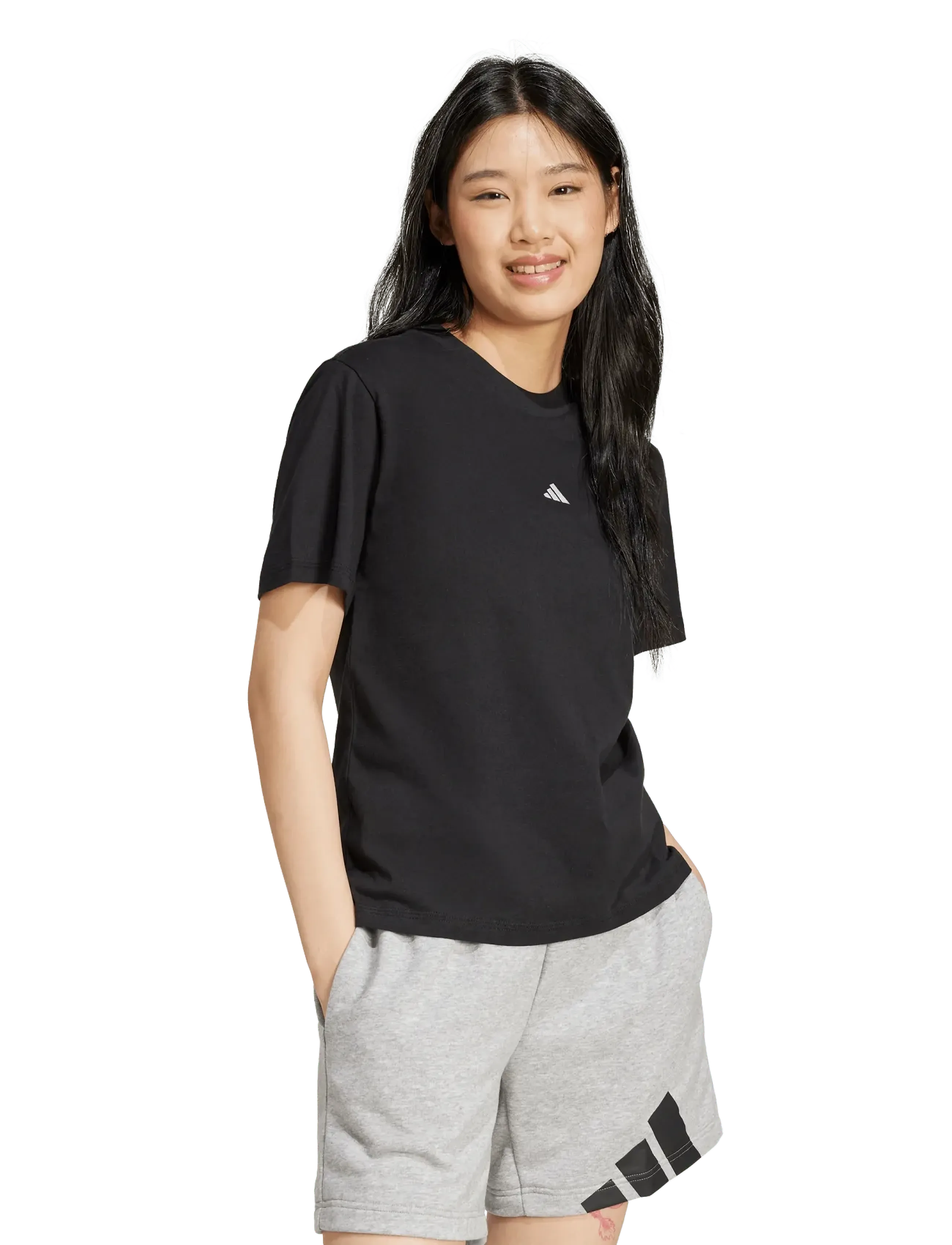 adidas Sportswear W Sl Sj T, XL, Black, Sports Overdele & T-shirts > Sport T-shirts, Dame