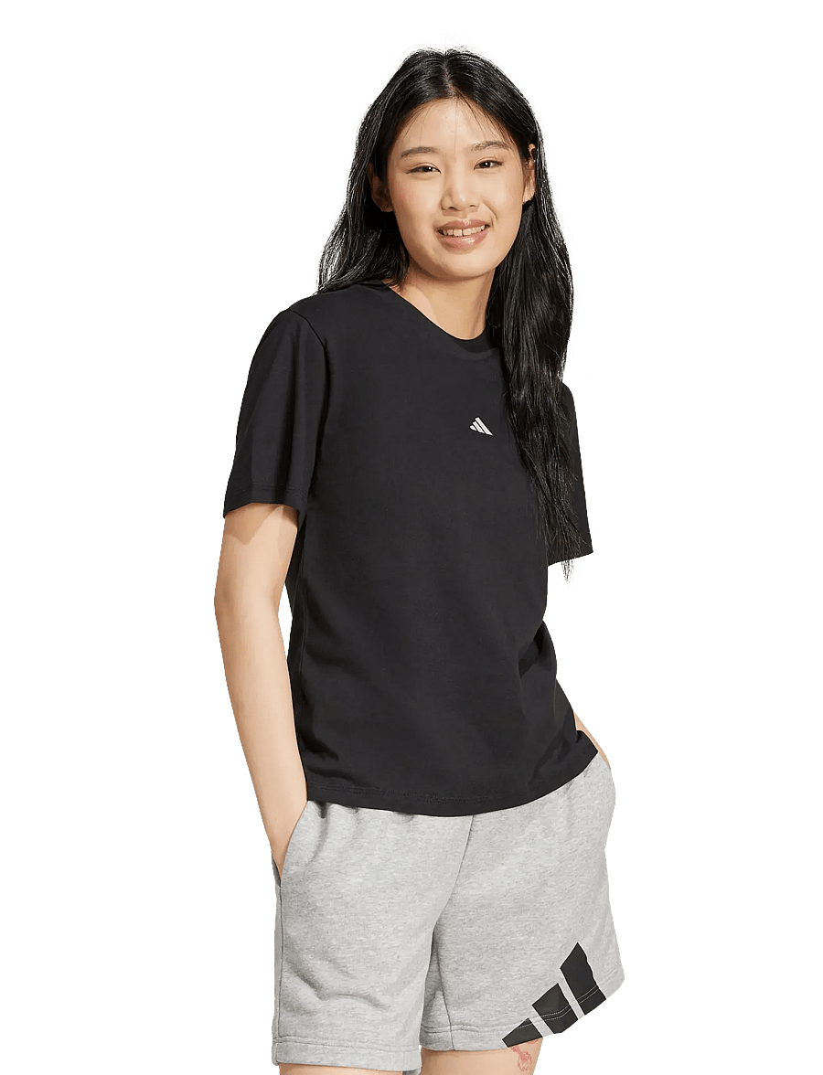 adidas Sportswear - W SL SJ T - t-shirts - black/white - 0