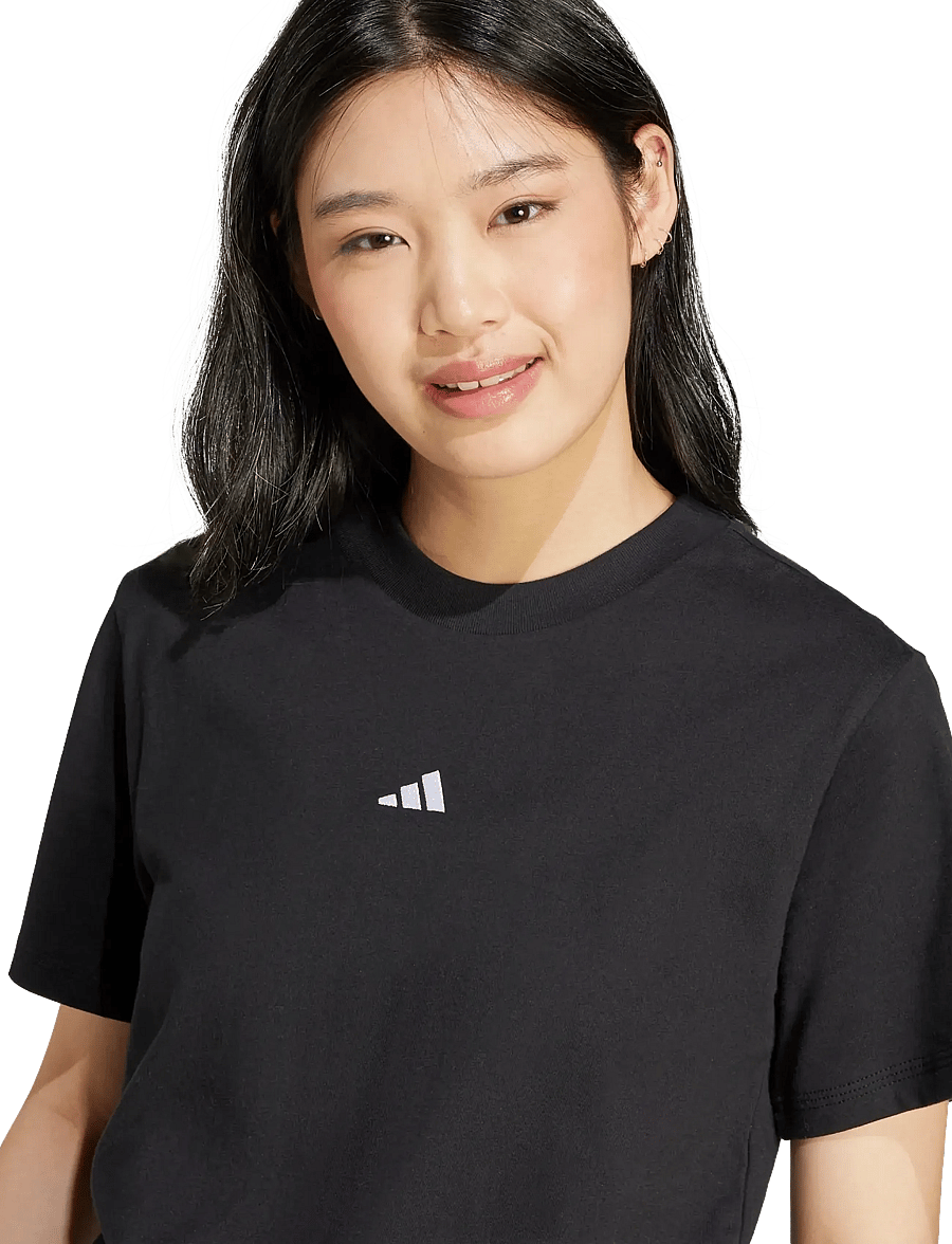 adidas Sportswear - W SL SJ T - t-shirts - black/white - 3