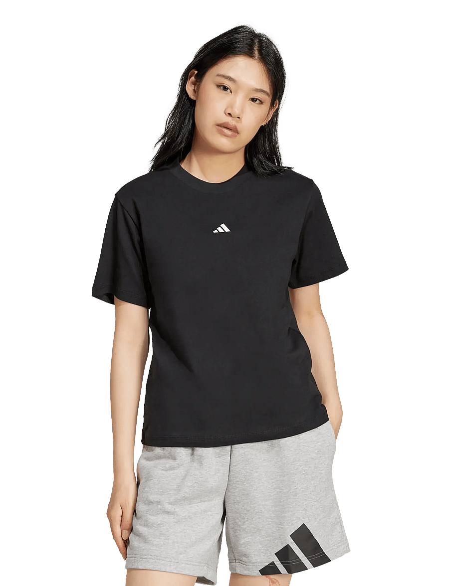 adidas Sportswear - W SL SJ T - t-shirts - black/white - 5