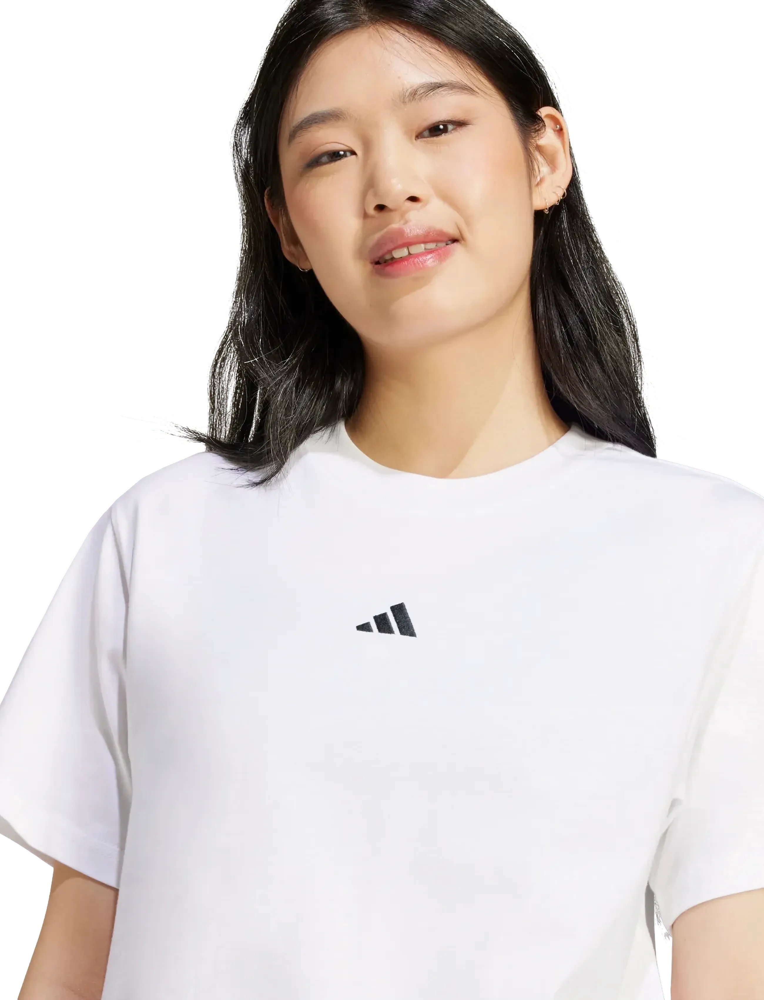 adidas Sportswear - W SL SJ T - t-shirts - white/black - 4