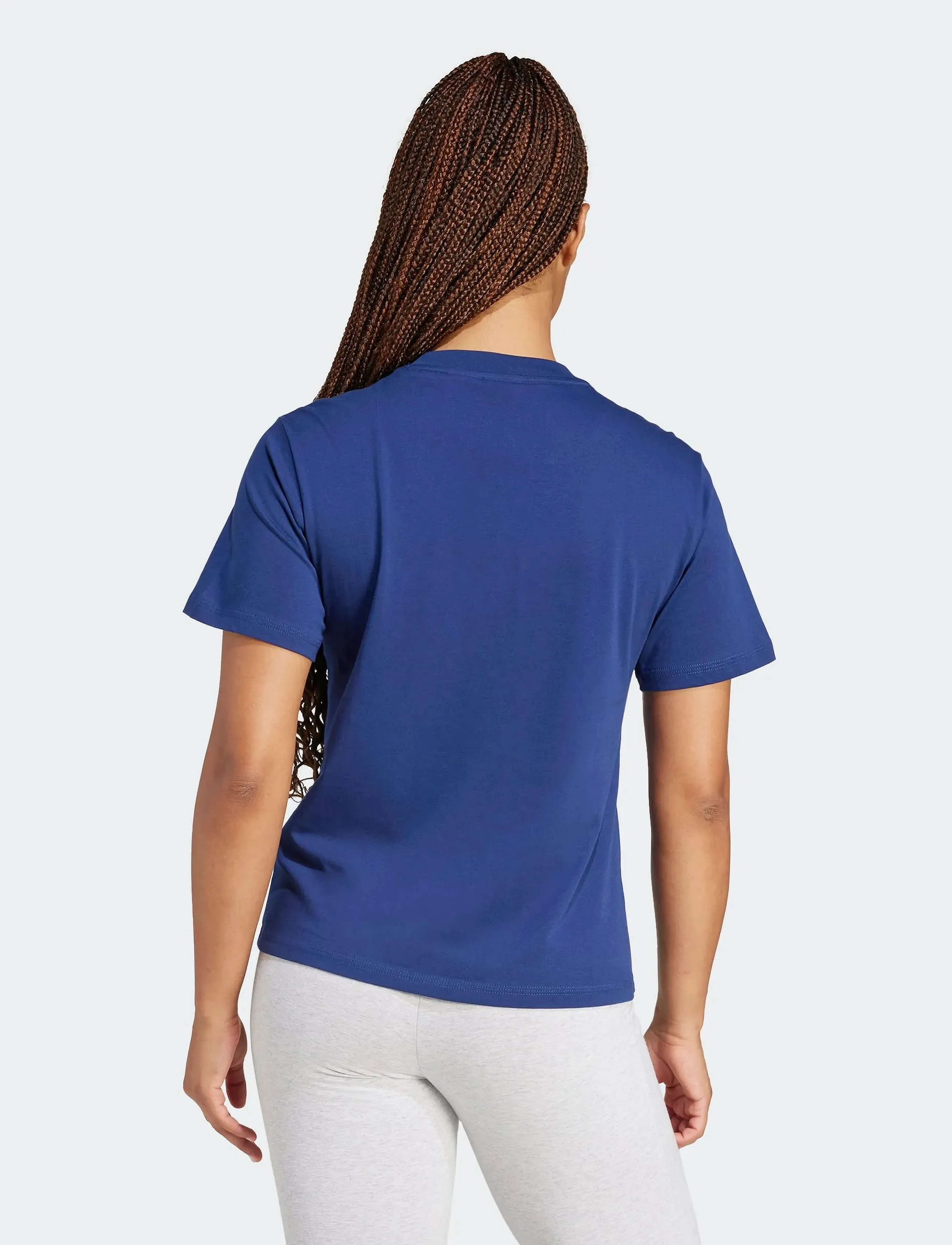 adidas Sportswear - W SL SJ T - t-shirts - dkblue/white - 4