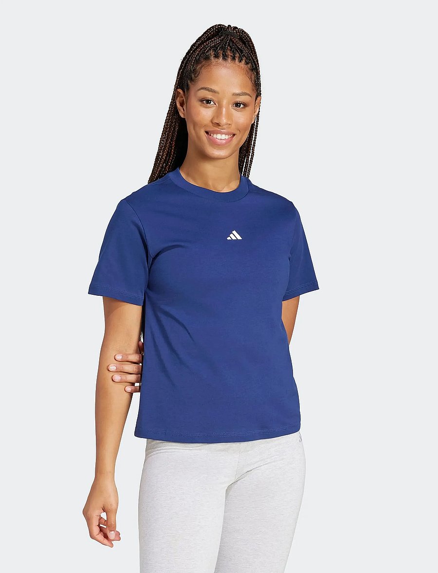 adidas Sportswear - W SL SJ T - t-shirts - dkblue/white - 5