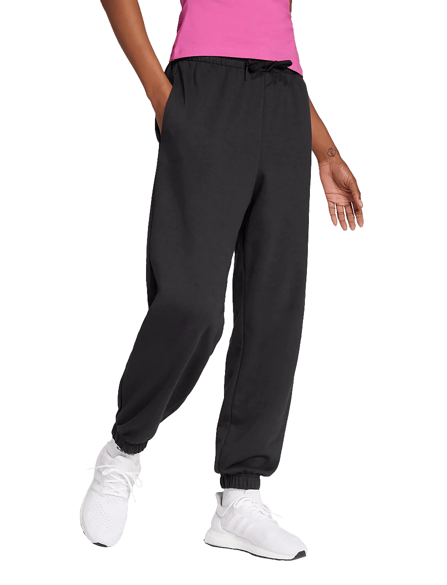 adidas Sportswear - W LIN FT CF PT - trainingshosen - black/white - 0