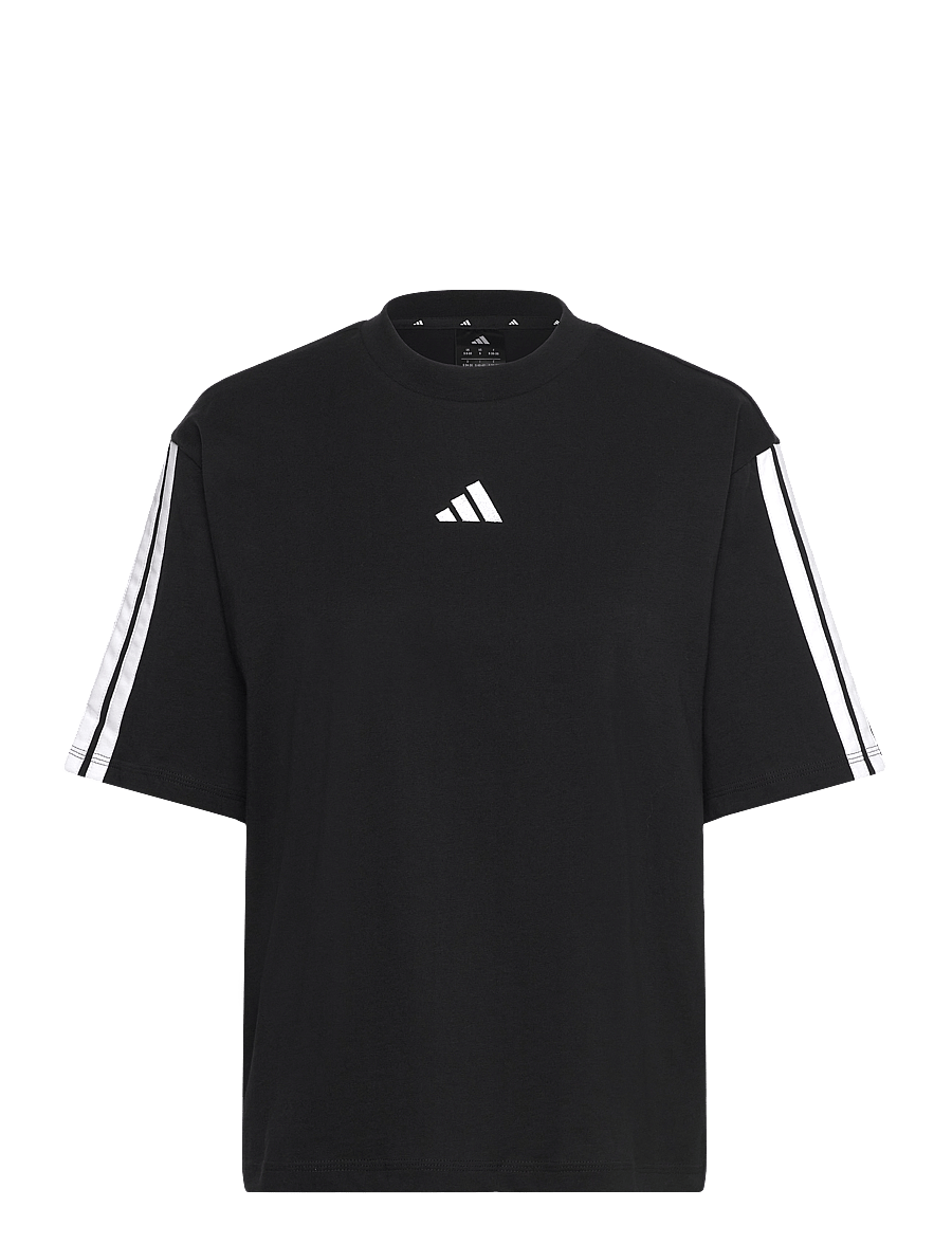 adidas Sportswear - W 3S SJ BF T - t-shirts - black/white - 1