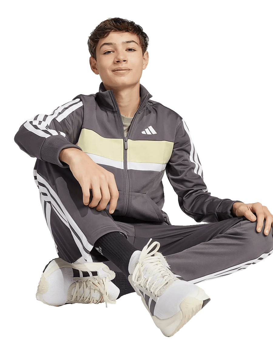 adidas Sportswear - J 3S TIBERIO TS - trainingsanzug - grestr/white/powyel - 0