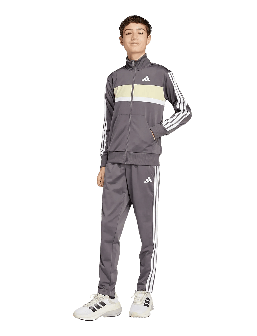 adidas Sportswear - J 3S TIBERIO TS - trainingsanzug - grestr/white/powyel - 4