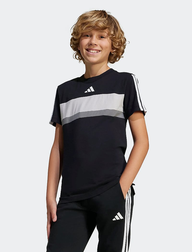 adidas Sportswear - J 3S TIB T - t-krekli ar īsām piedurknēm - black/white - 4