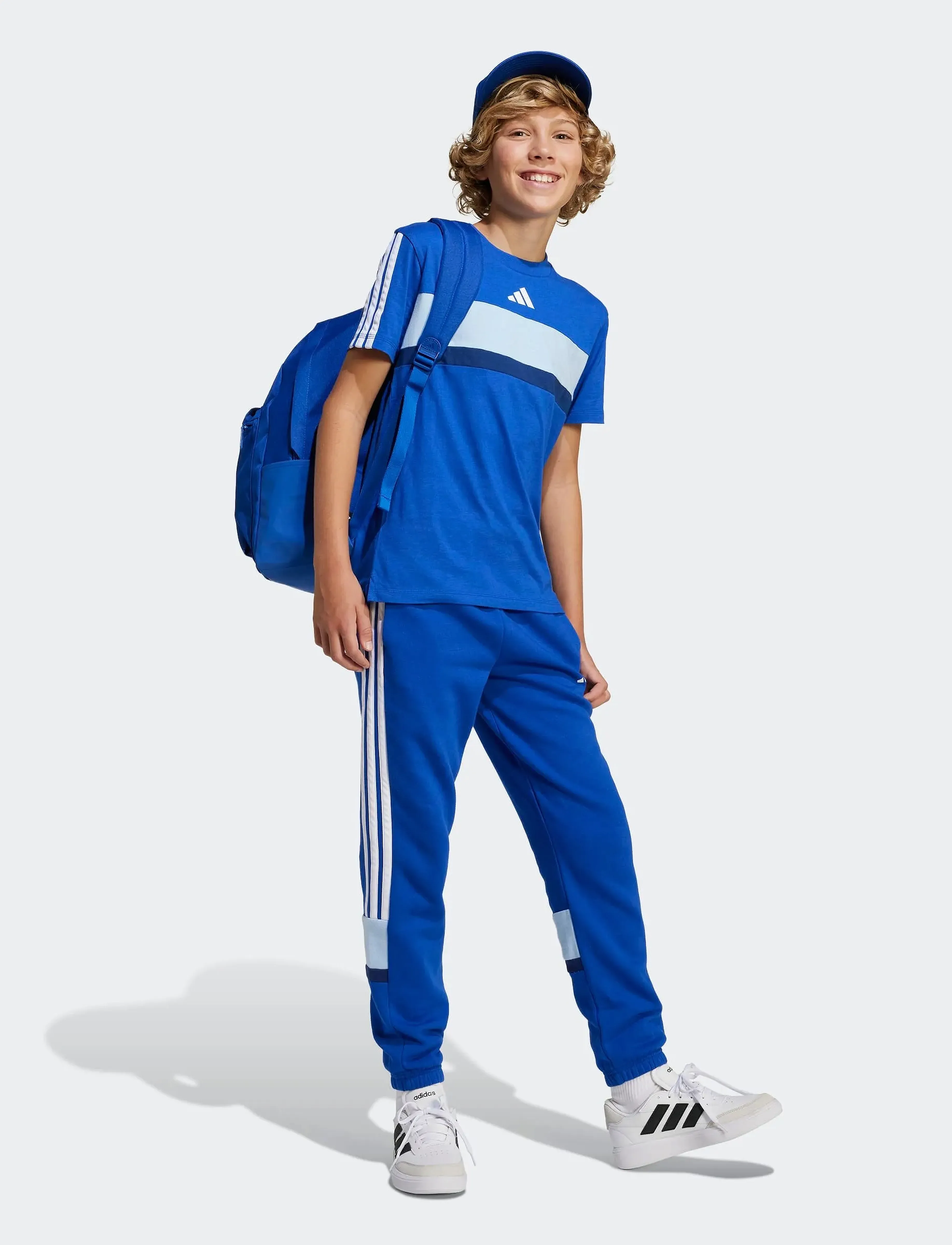 adidas Sportswear - J 3S TIB T - kortærmede t-shirts - royblu/cwhite - 0
