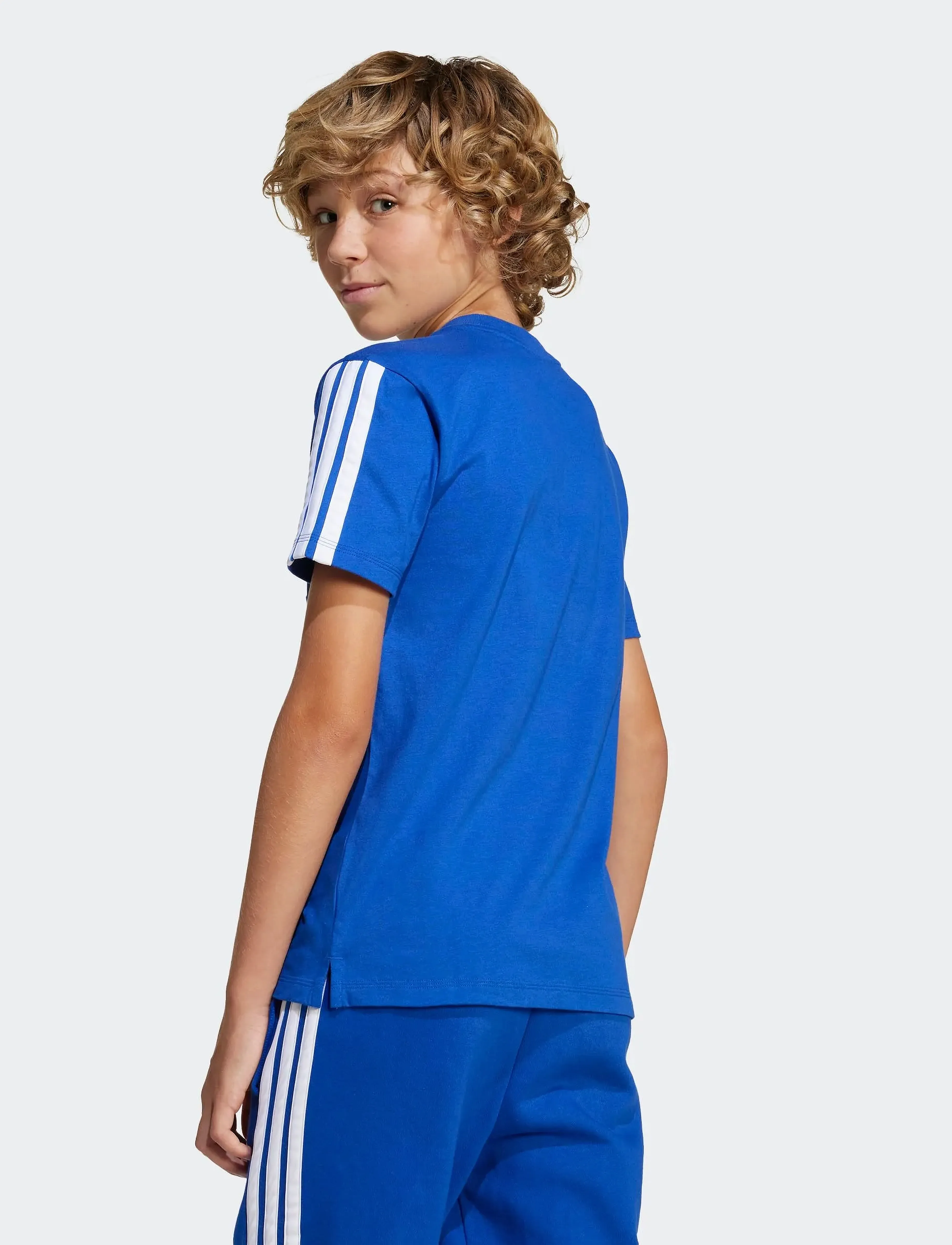 adidas Sportswear - J 3S TIB T - kortærmede t-shirts - royblu/cwhite - 2