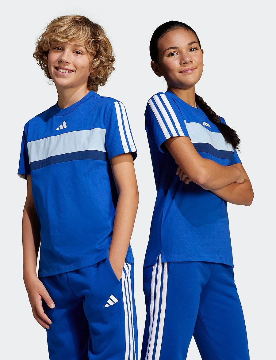 adidas Sportswear - J 3S TIB T - kortærmede t-shirts - royblu/cwhite - 3