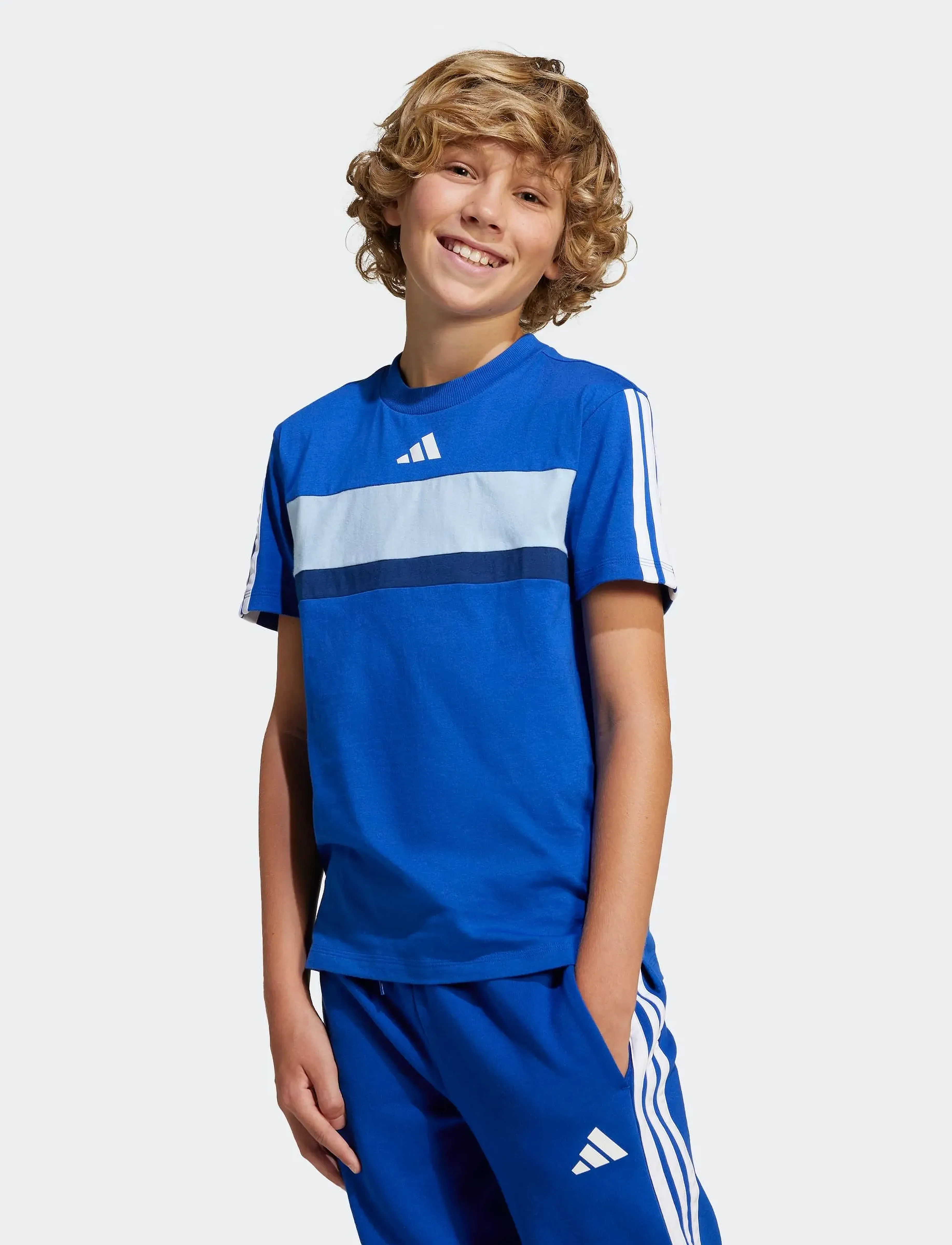 adidas Sportswear - J 3S TIB T - kortærmede t-shirts - royblu/cwhite - 4