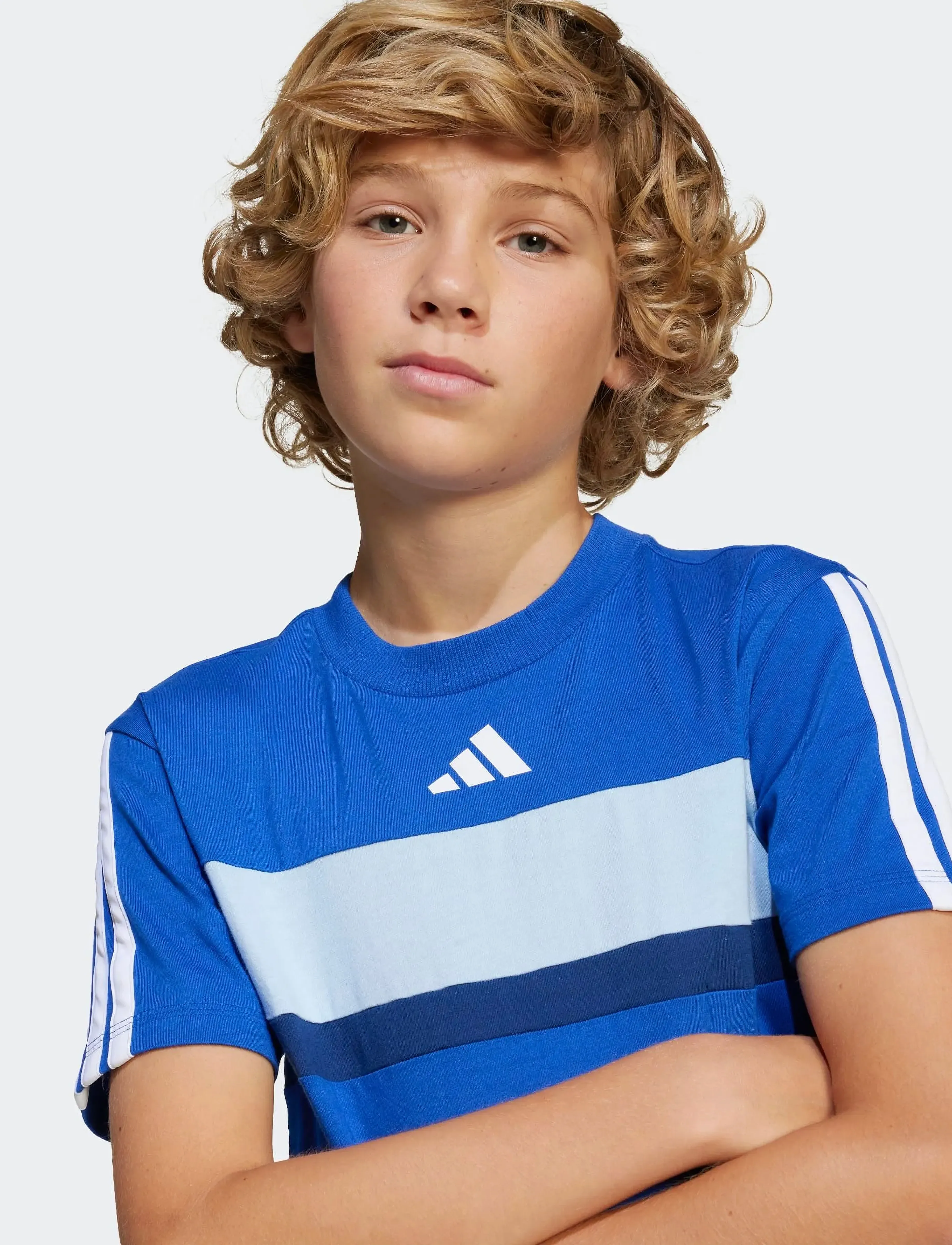 adidas Sportswear - J 3S TIB T - kortærmede t-shirts - royblu/cwhite - 5