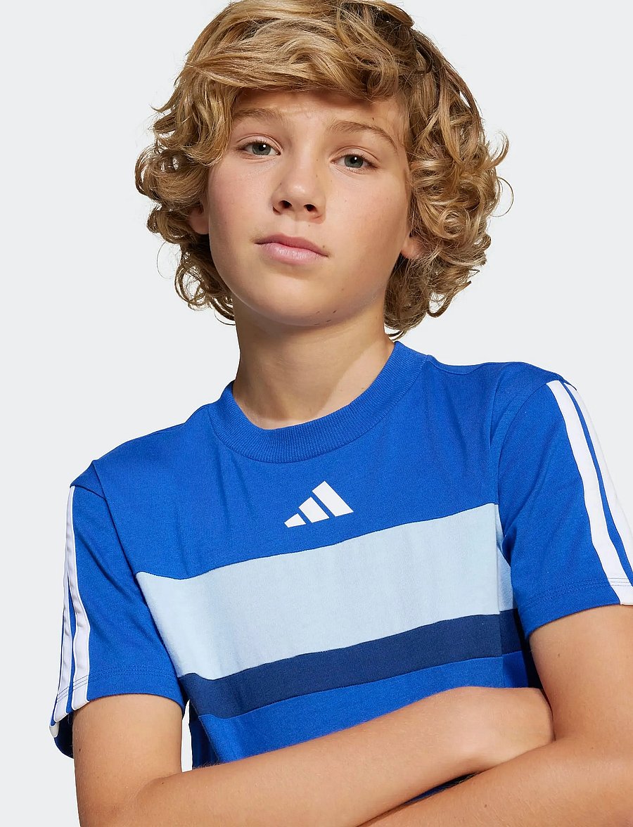 adidas Sportswear - J 3S TIB T - kortærmede t-shirts - royblu/cwhite - 5