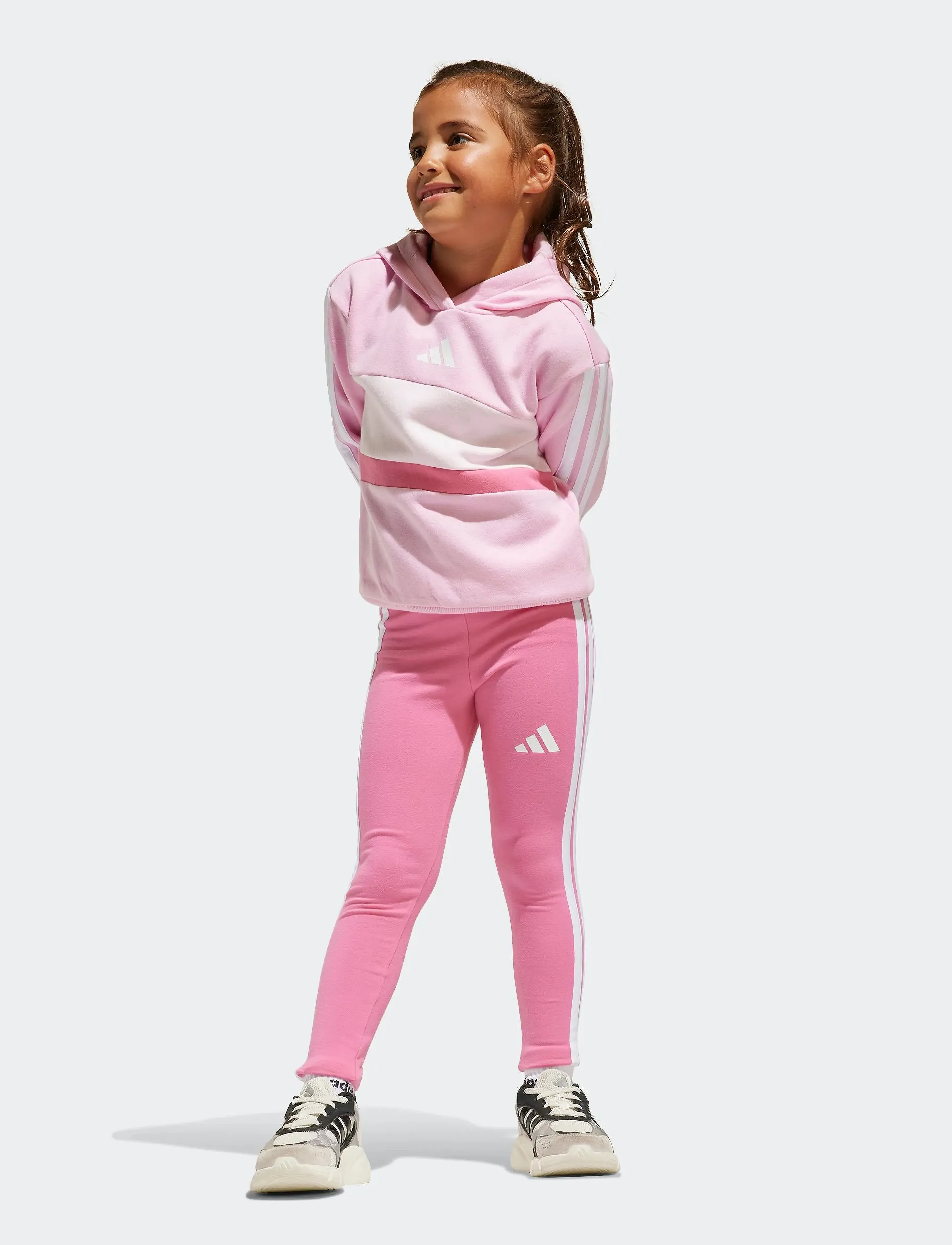 adidas Sportswear LG 3S TIB FL ST - Set - TRUPNK/WHITE/CLPINK / pink/rose