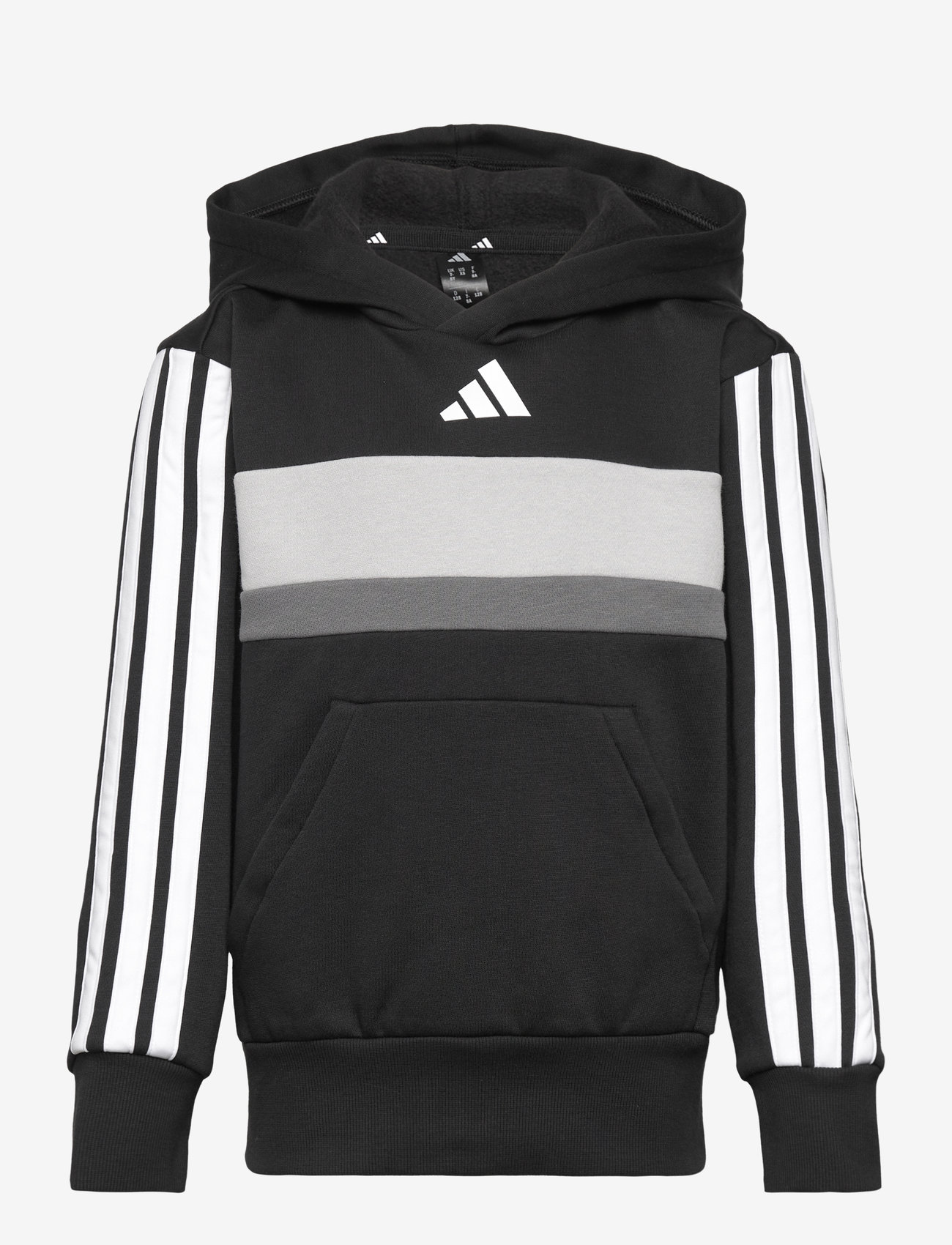 adidas Sportswear - J 3S TIB FL HD - hættetrøjer - black/white/gretwo - 1