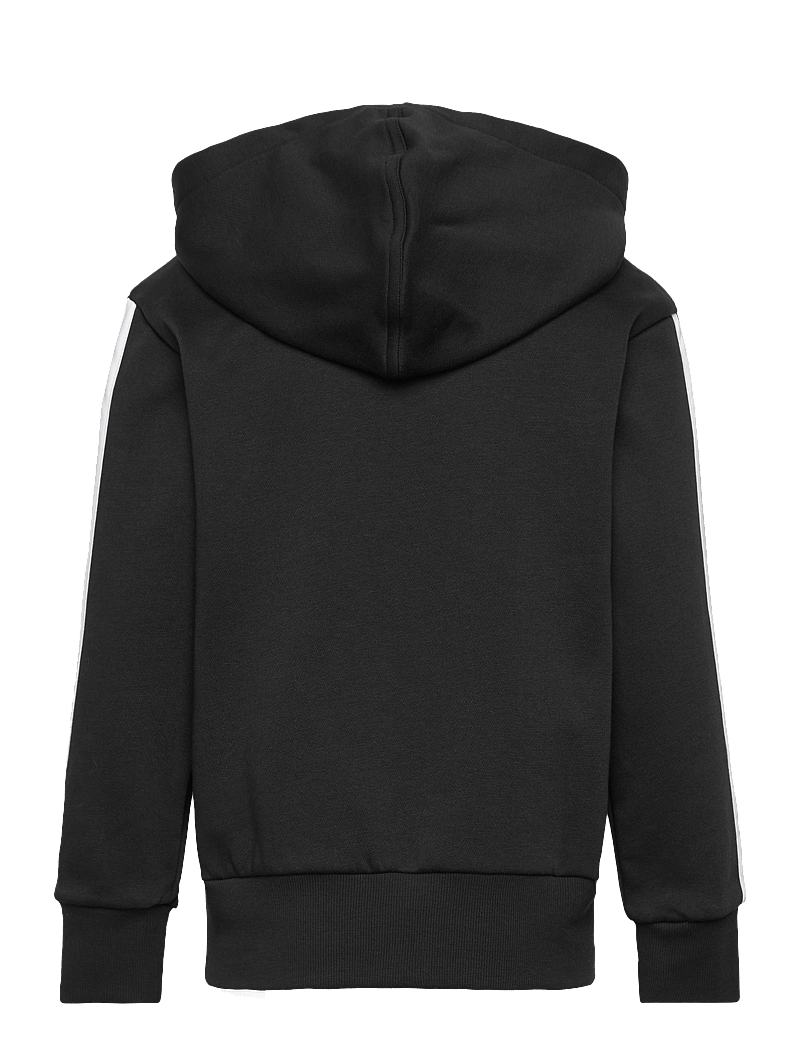 adidas Sportswear - J 3S TIB FL HD - džemperi ar kapuci - black/white/gretwo - 2