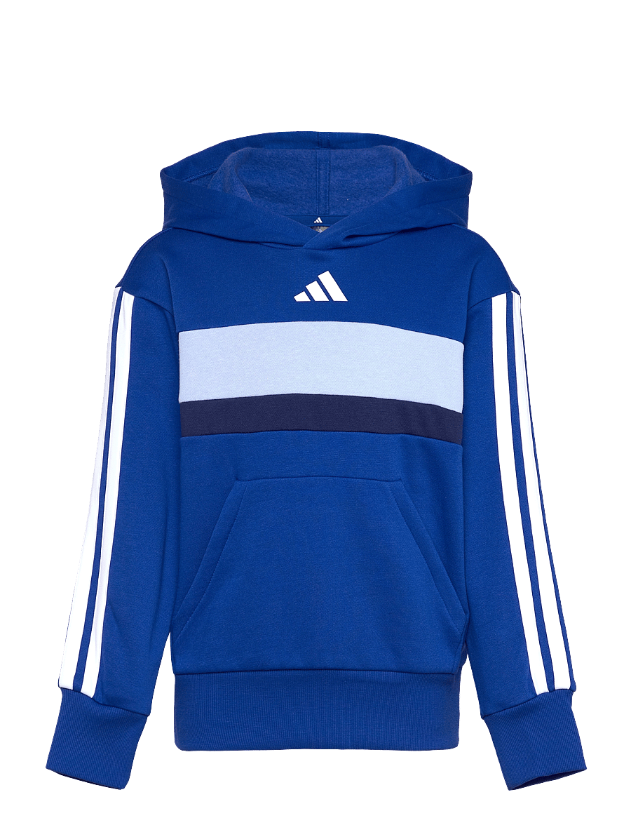 adidas Sportswear - J 3S TIB FL HD - hættetrøjer - royblu/white/globlu - 1