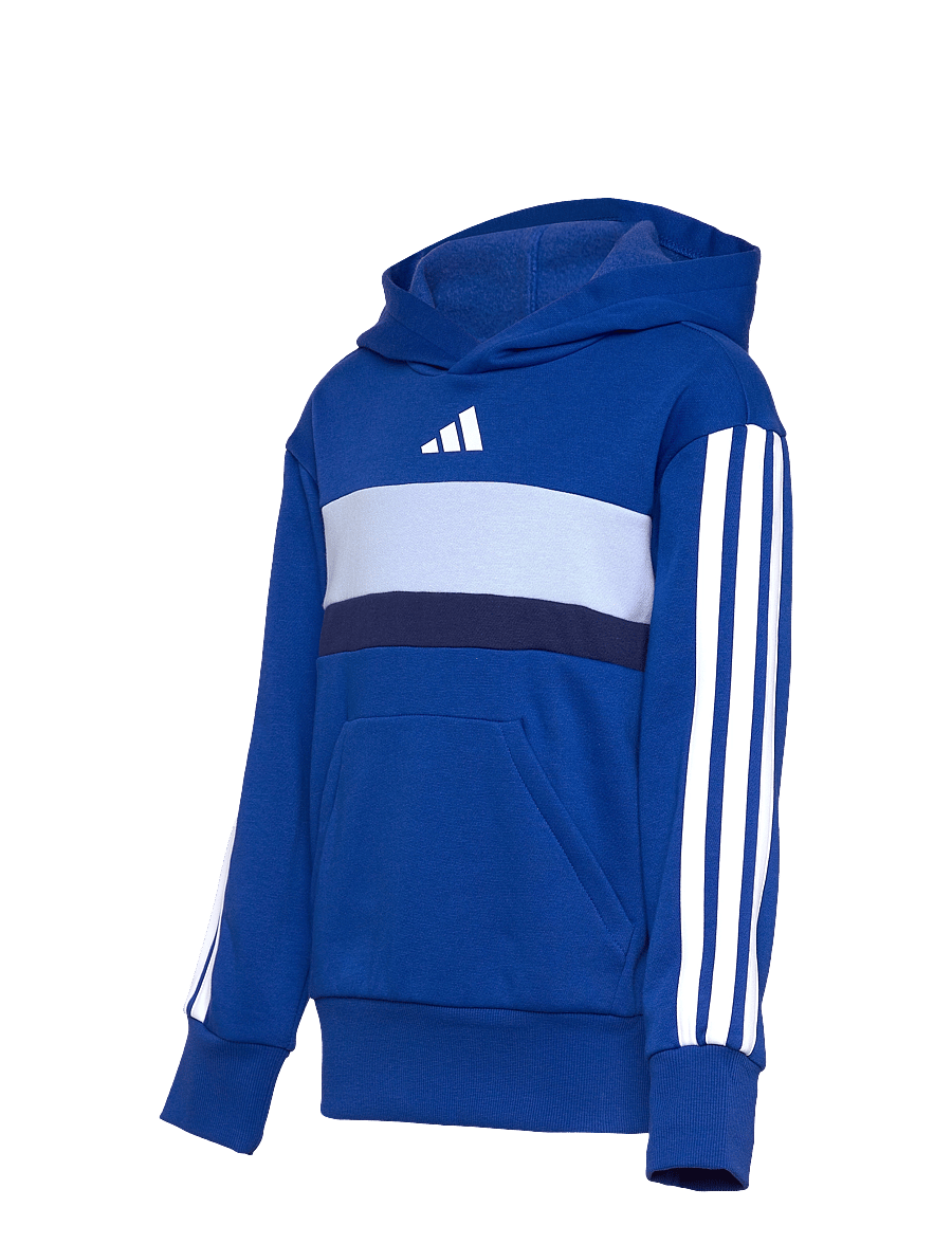 adidas Sportswear - J 3S TIB FL HD - hættetrøjer - royblu/white/globlu - 3