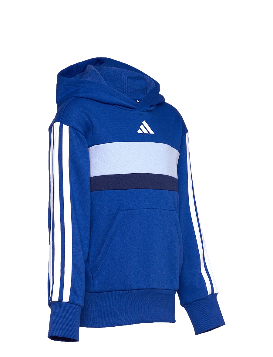 adidas Sportswear - J 3S TIB FL HD - hættetrøjer - royblu/white/globlu - 4