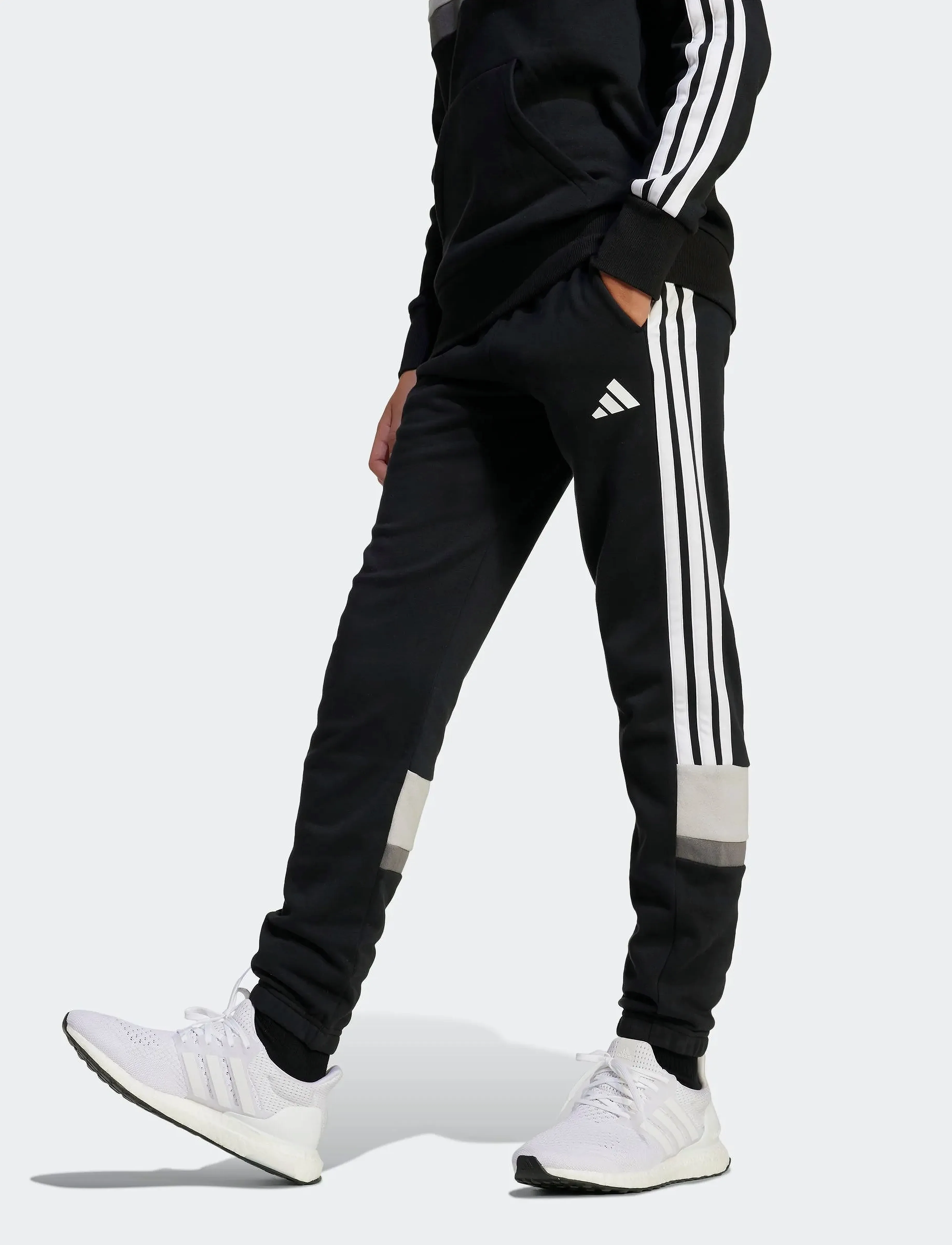 adidas Sportswear J 3S Tib Fl Pt, 152, Sport, Schwarz - Sweatpants, Kinder